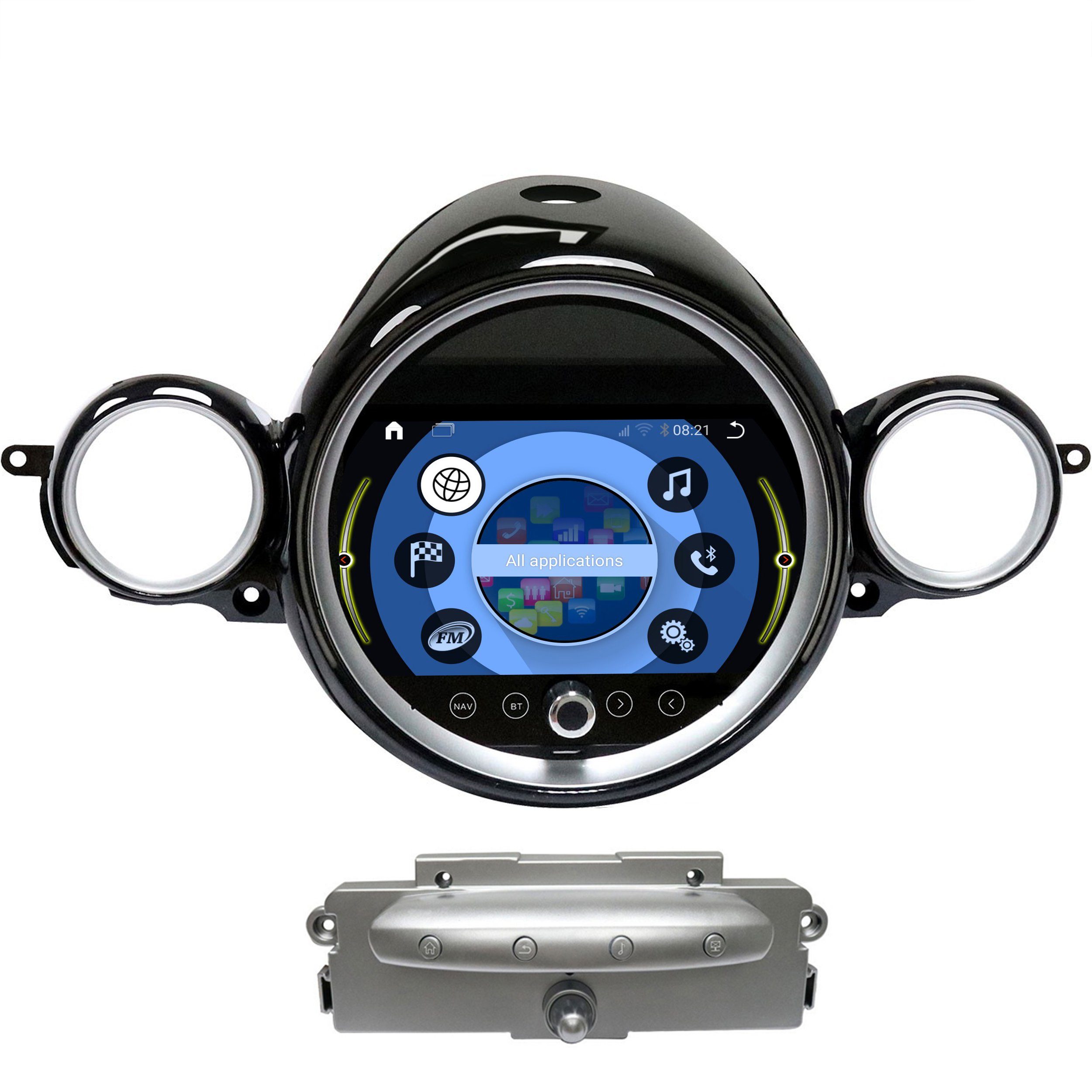 TAFFIO Für Mini R55 R56 R57 9"Touchscreen Android Autoradio CarPlay Einbau-Navigationsgerät