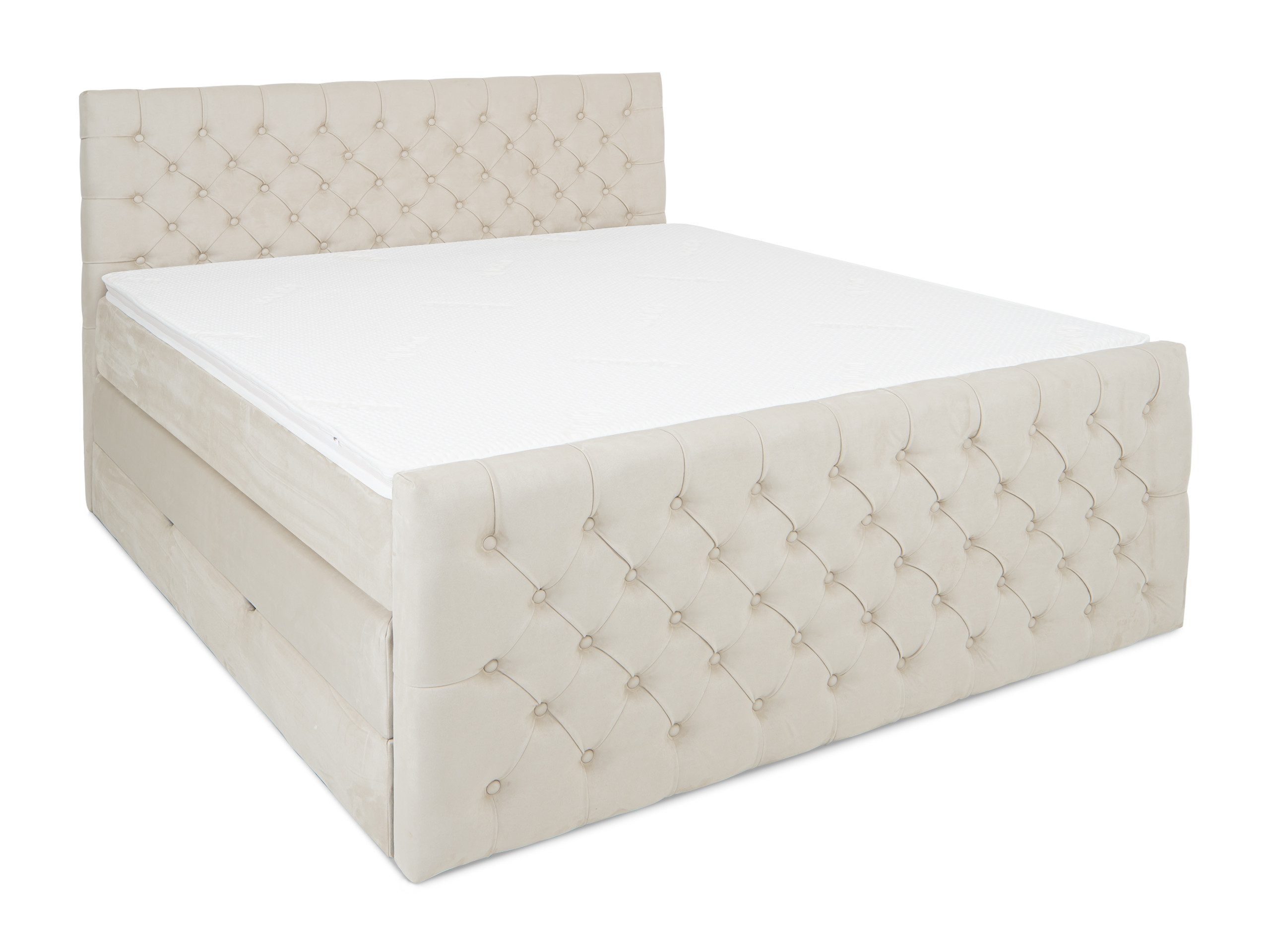 wonello Boxspringbett Victoria, mit Bettkasten, Matratzen günstig online kaufen