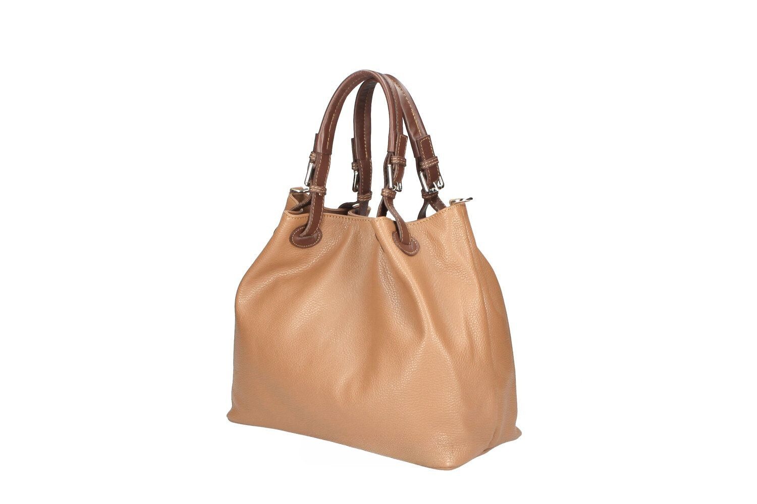 Handtasche Sabina Damentasche Echtleder, Henkeltasche, Umhängetasche