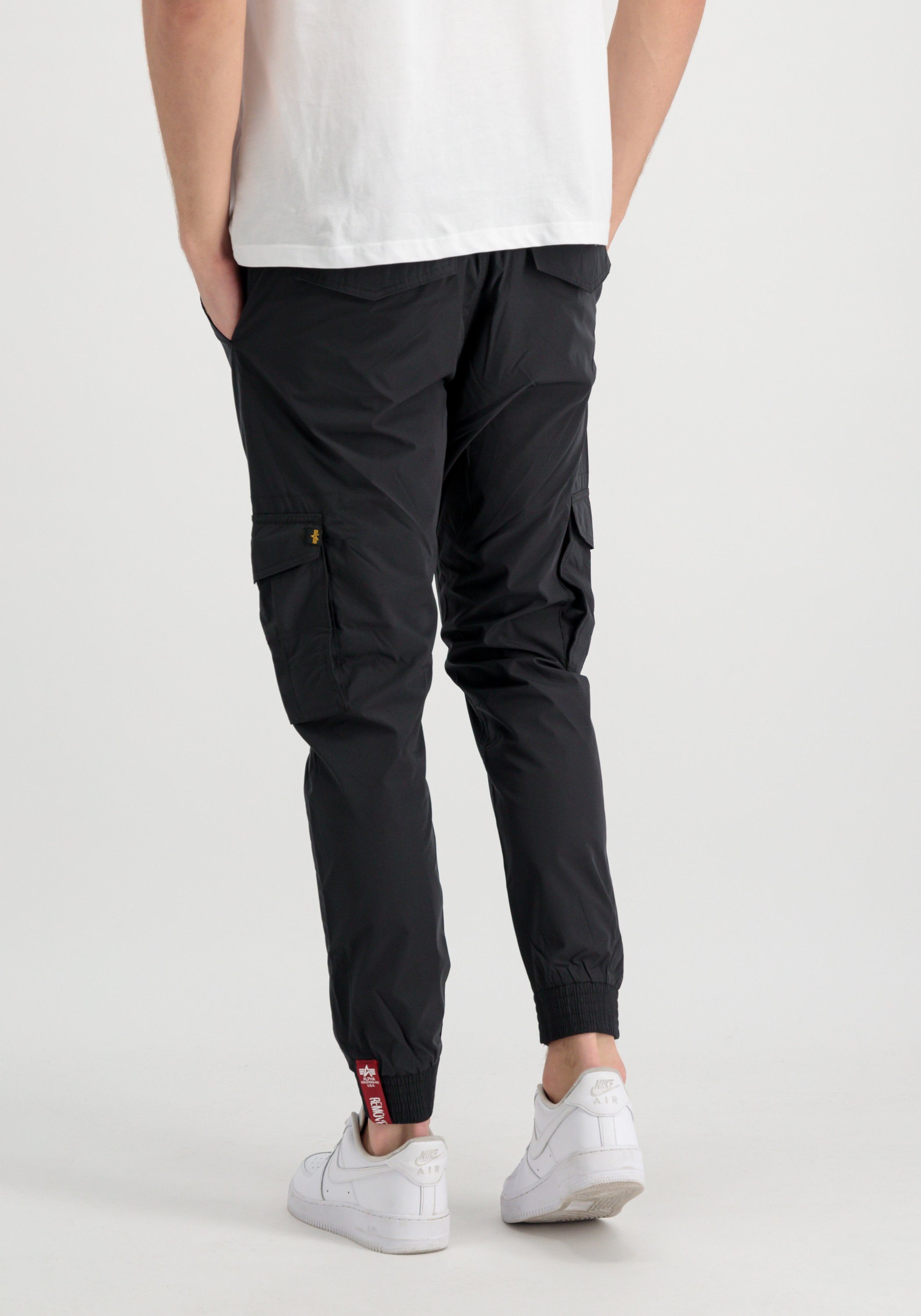 Men Jogginghose Cargo Jogger Industries Nylon Alpha Pants - Industries Cargo black Alpha