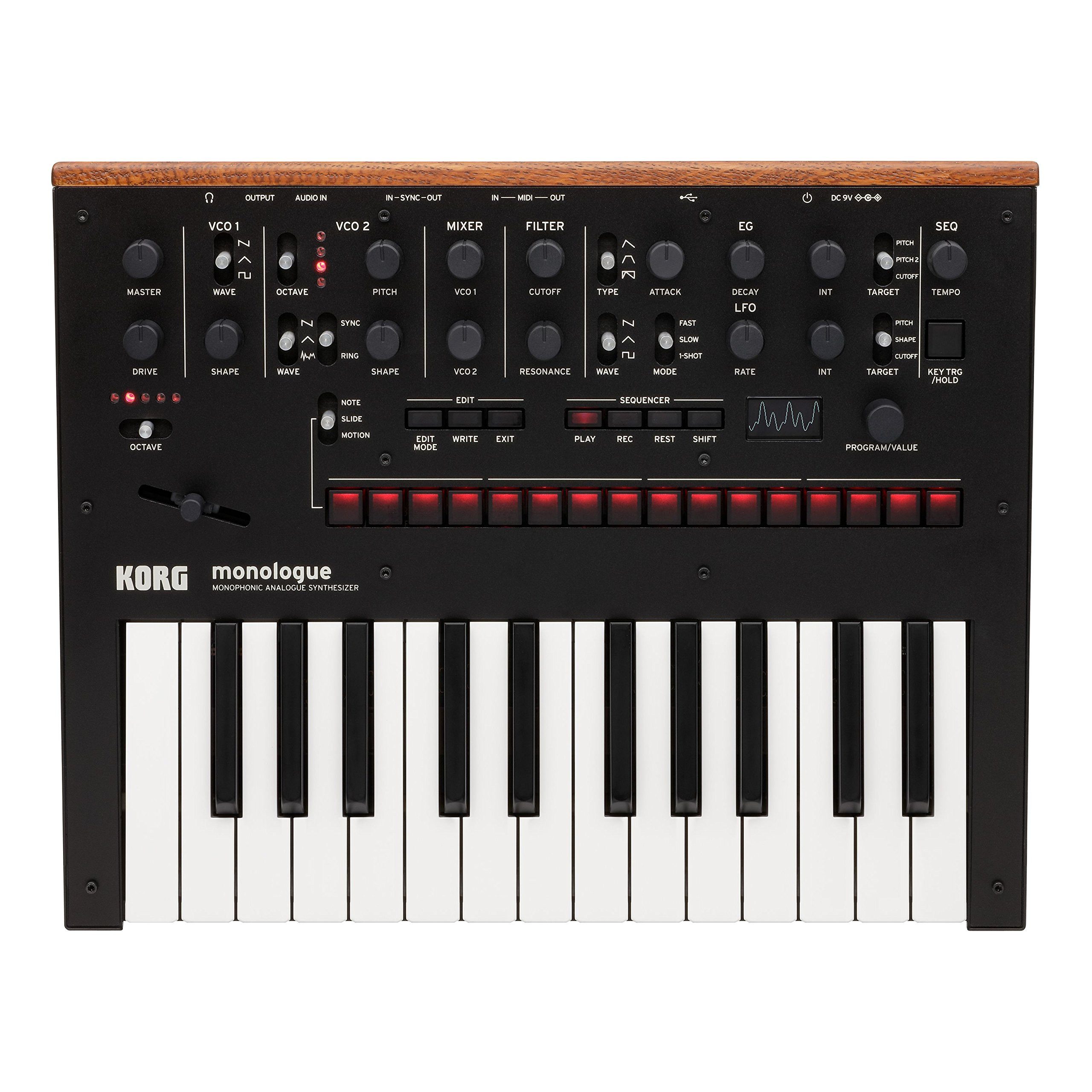 Korg Synthesizer (Synthesizer, Analog Synthesizer), monologue black - Synthesizer