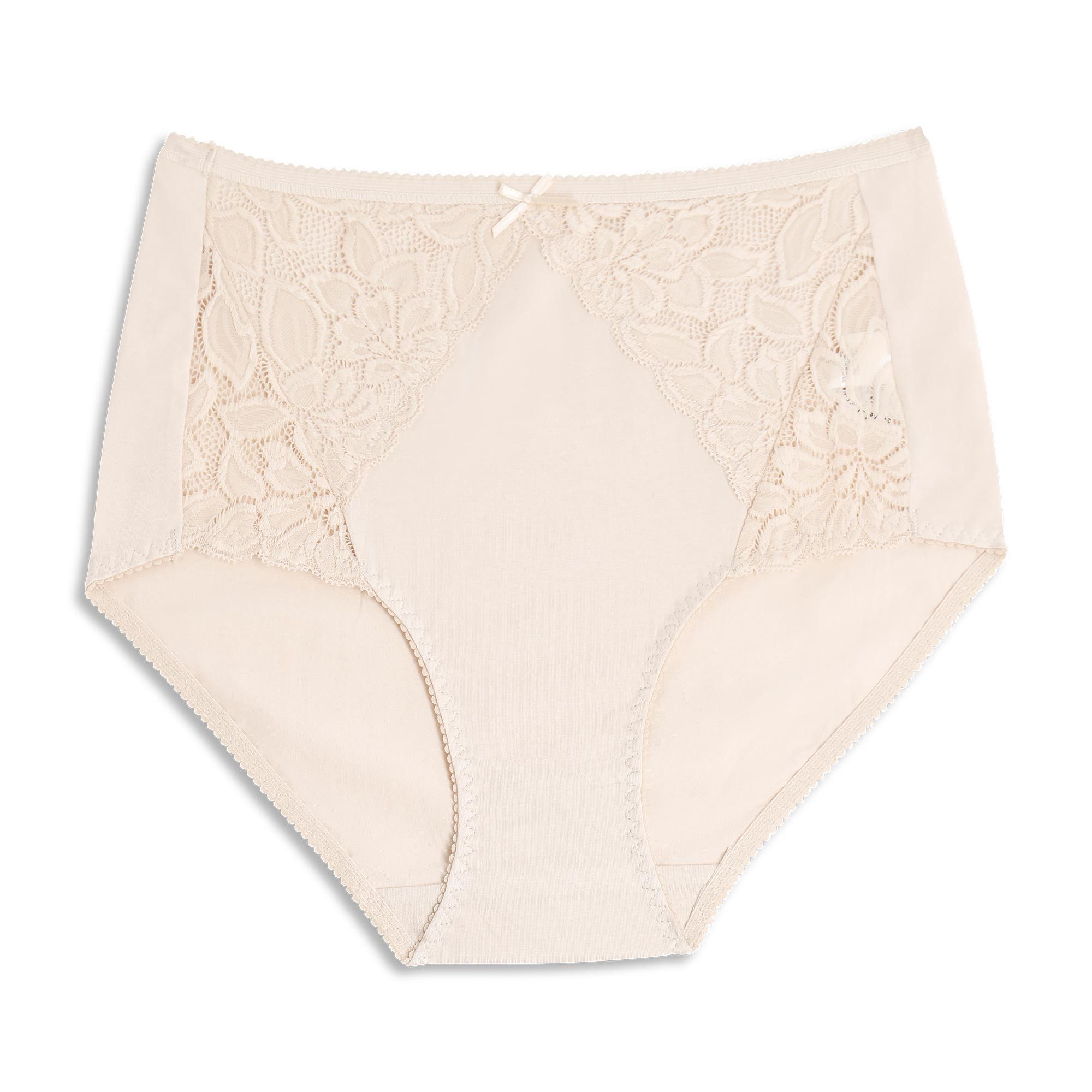 Cotonella Maxislip COTONELLA adc90 2 STÜCK Maxi Slip mit Spitze MY PIZZO 40-54 beige (cip