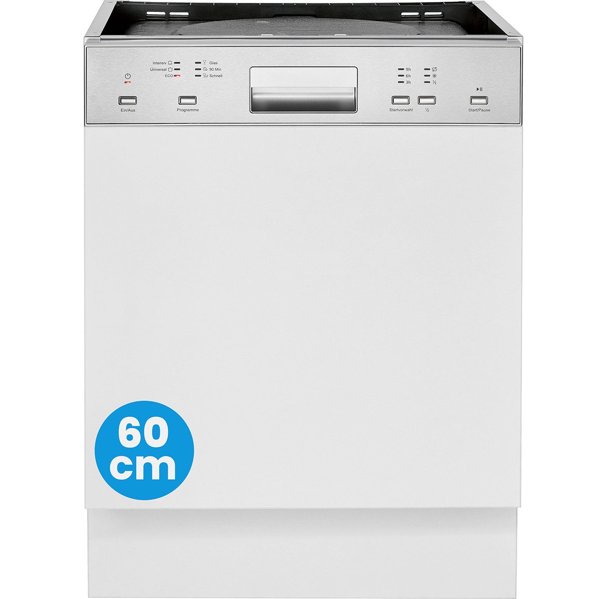 BOMANN teilintegrierbarer Geschirrspüler GSPE 7423 TI, 60 cm, teilintegriert, OHNE Möbelfront
