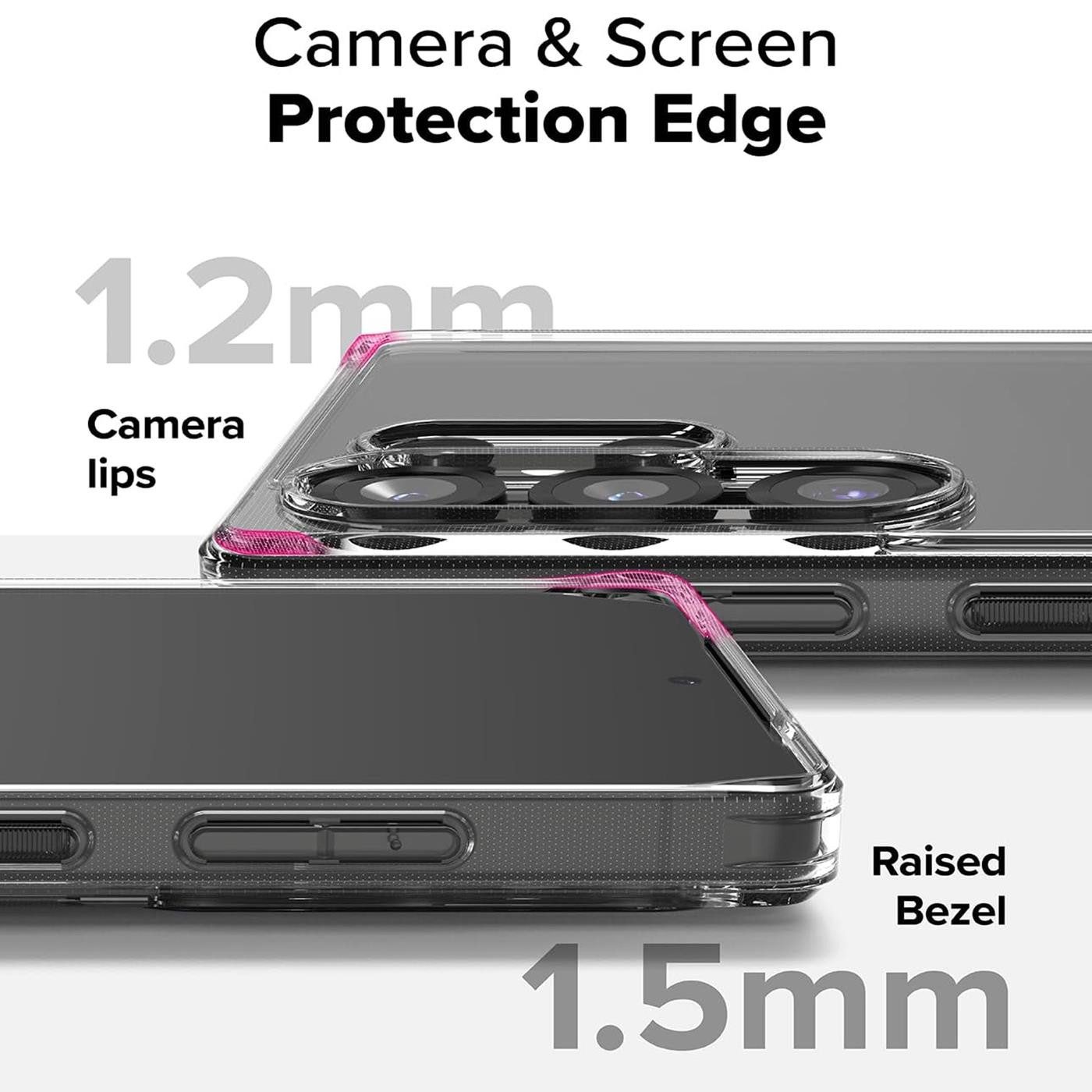 CoolGadget Handyhülle Silikon Handy Hülle Slim für Samsung Galaxy S25 Ultra, dünne TPU Schutzhülle Case in transparent / durchsichtig – Bild 2 von 5
