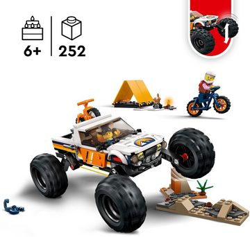 LEGO® Konstruktionsspielsteine Offroad Abenteuer (60387), LEGO® City, (252 St), Made in Europe