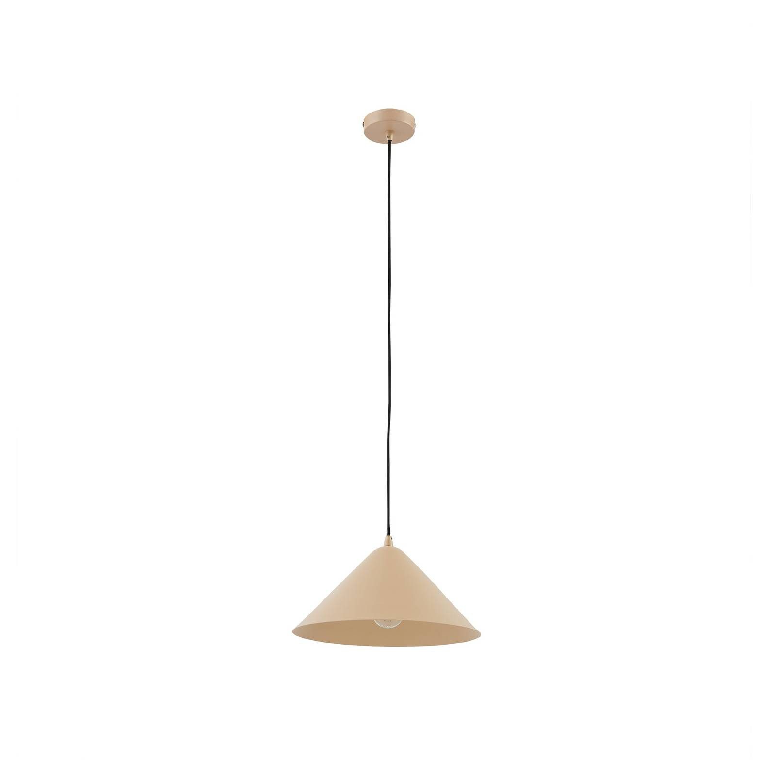 Lindby Hängeleuchte Clarine, Metall, Creme IP20, 1 x 15 W LED