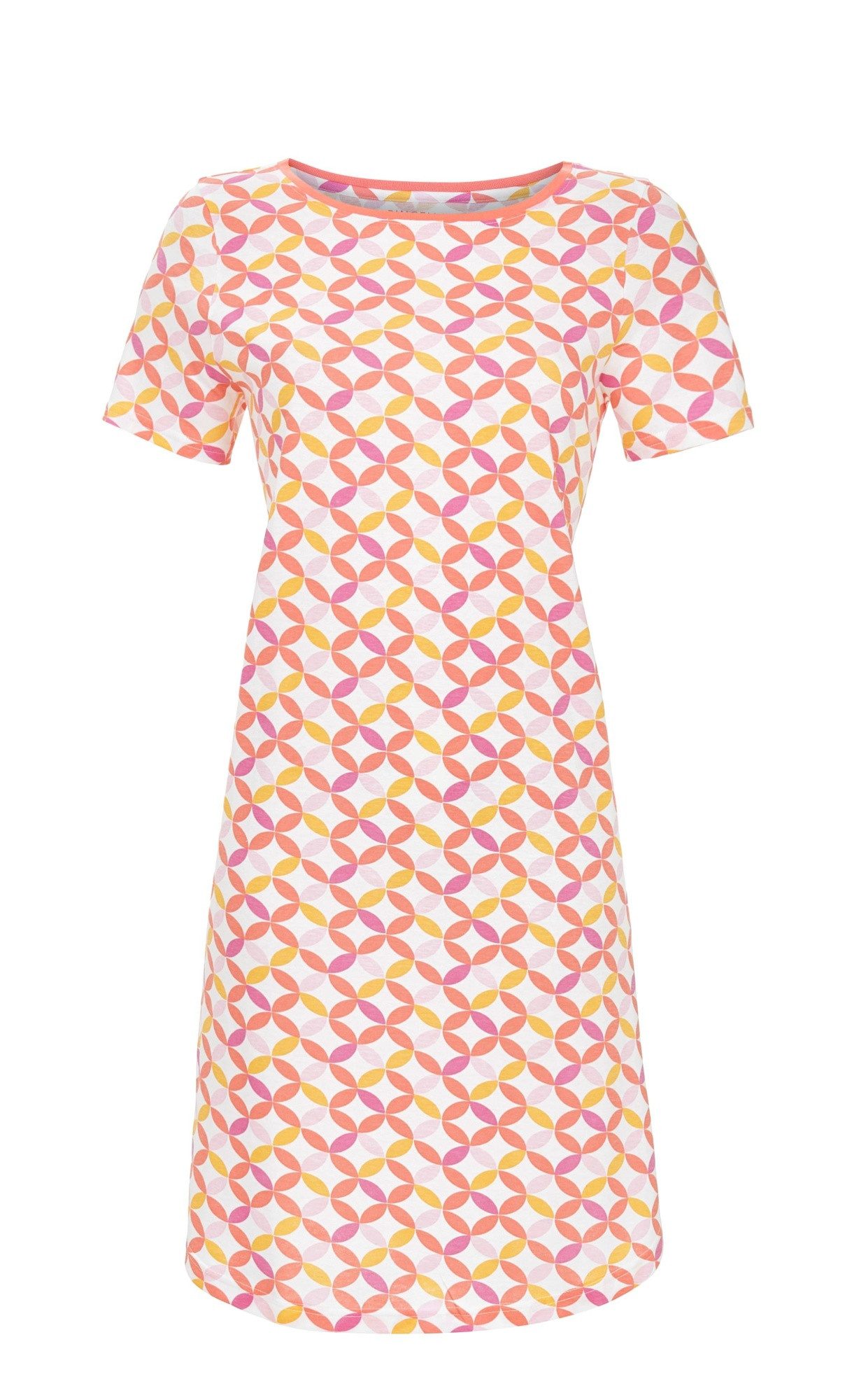 Ringella Nachthemd Kurzarm - im modernen Abstraktdessin 60% Baumwolle 40% Modal