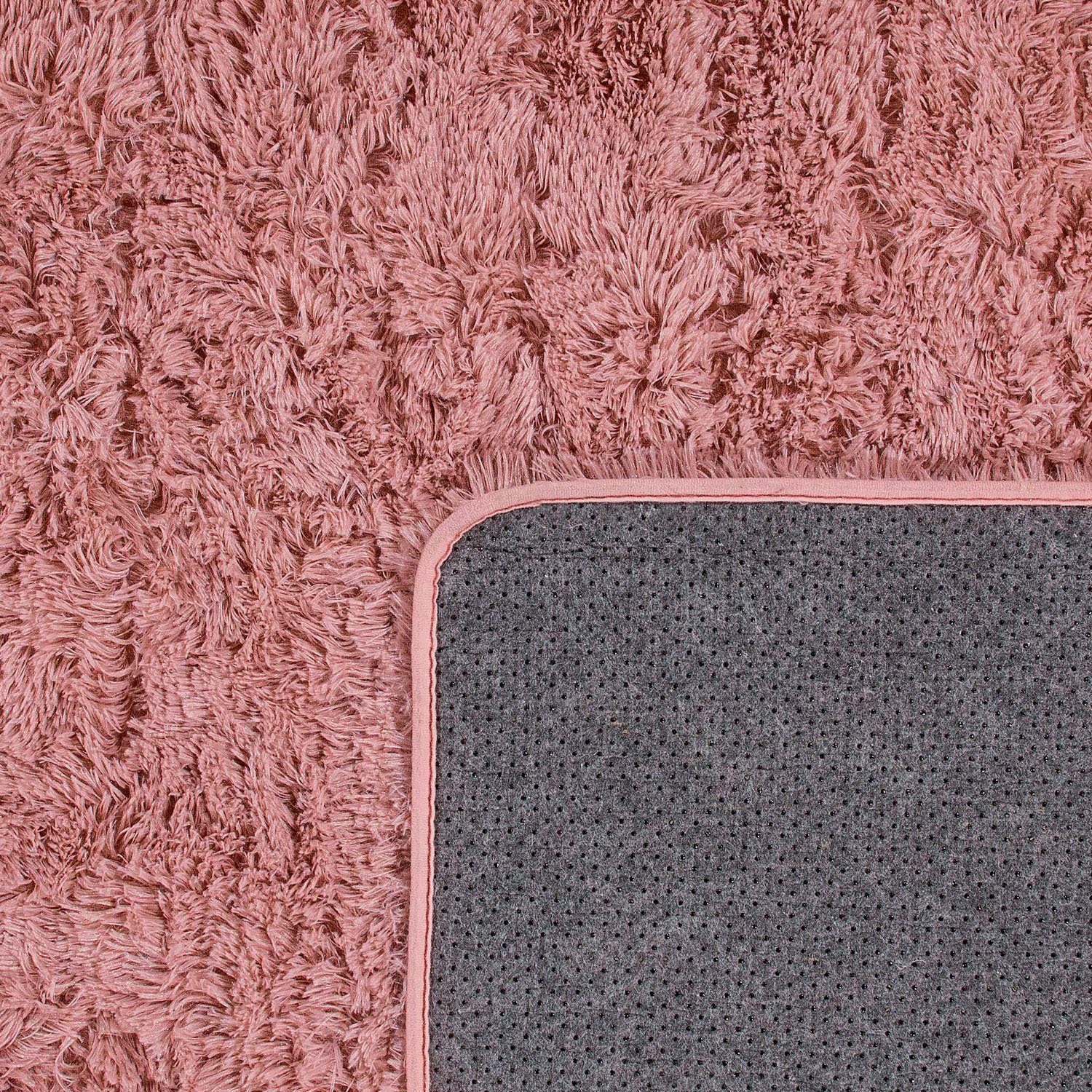 Paco Home Hochflor-Teppich Silky 591, rechteckig, Höhe: 37 mm, Uni-Farben, besonders weich und kuschelig