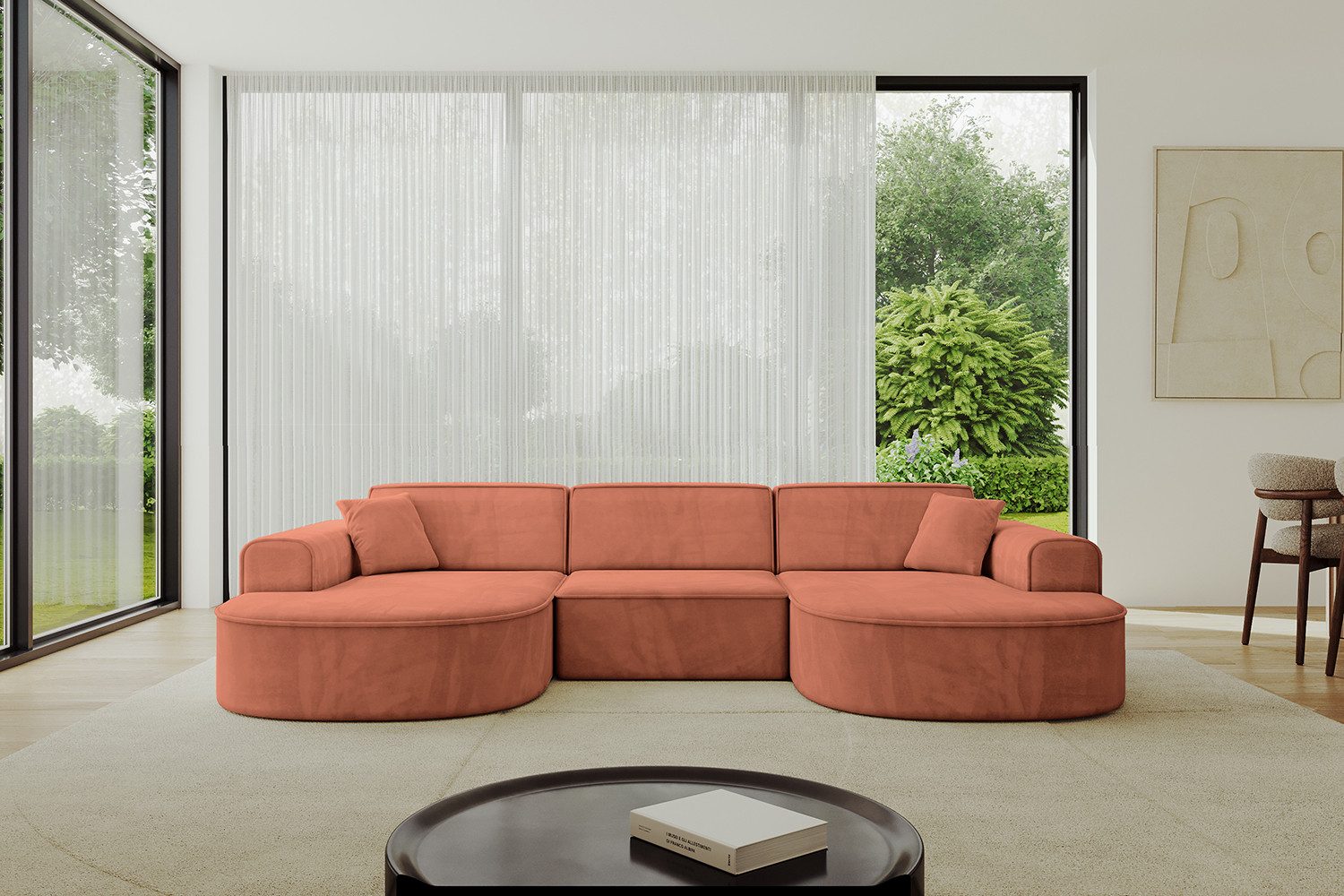 ALTDECOR Wohnlandschaft MARI-U1, Sofa Praktische Bequeme Funktionsecke Couch U-Form Eckcouch, Corner Sofa U-Form Vielseitige Sofa Wohnlandschaft Wohnzimmer