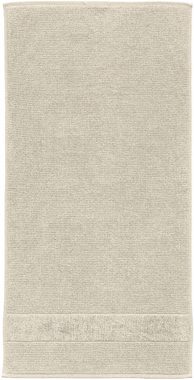 Schiesser Handtücher Turin aus 100% Baumwolle in dezenter Reiskornoptik, Frottier (Set, 4-St), MADE IN GREEN by OEKO-TEX®