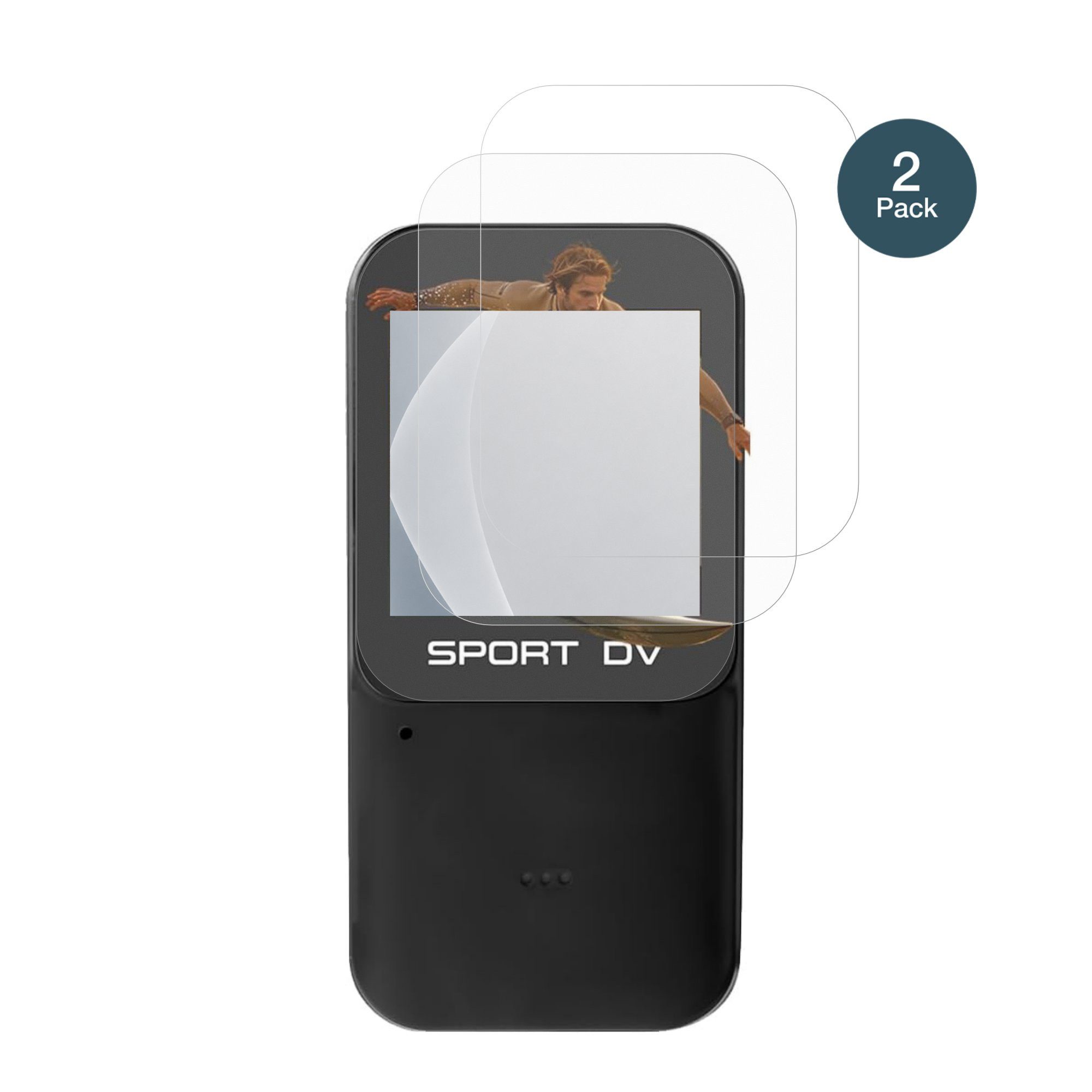 dipos Displayschutzfolie Schutzfolie für NNYYMH 1.47 Zoll Sport DV, 2 Stück, Displayschutz Schutz Folie Made in Germany