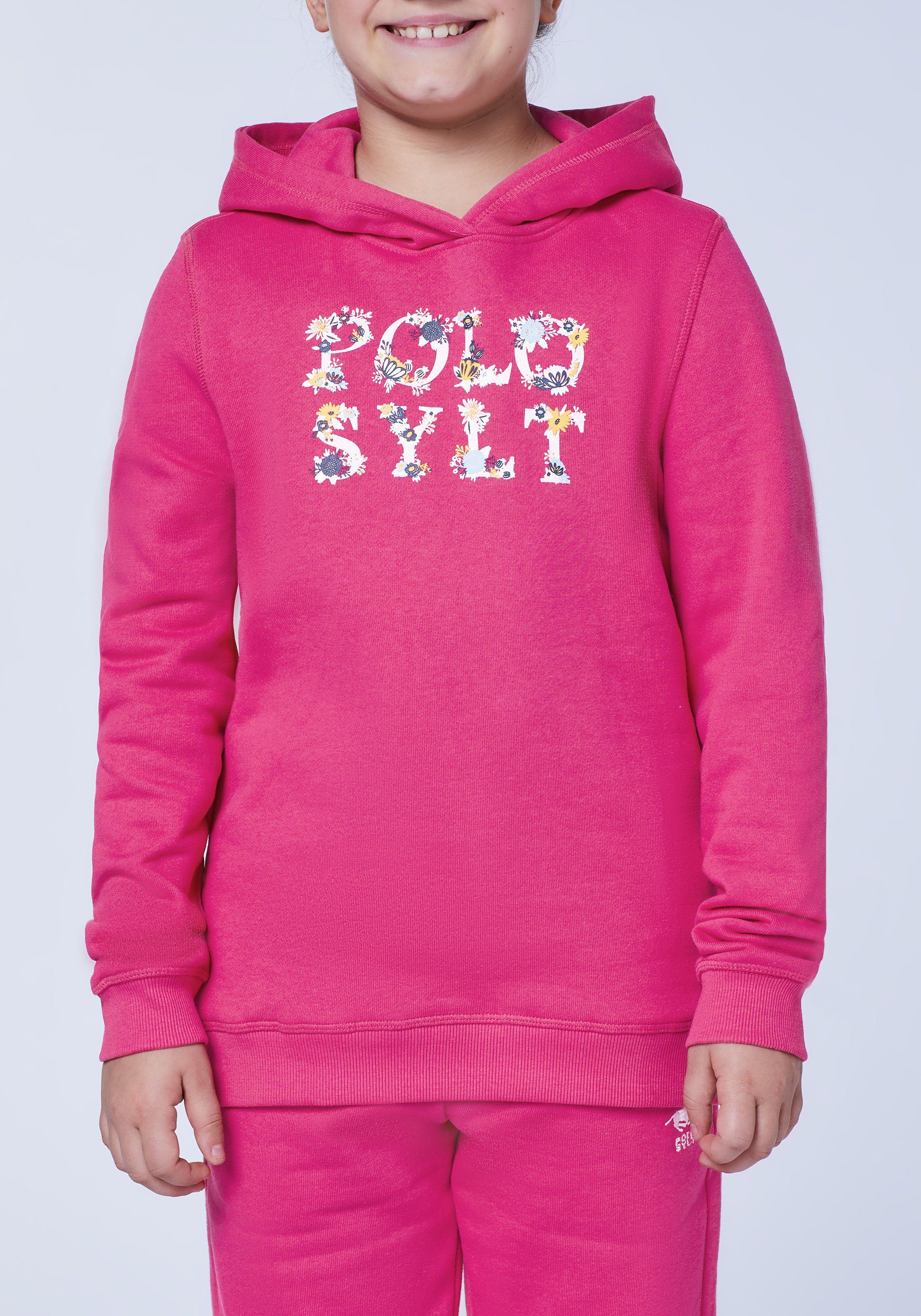 Polo Sylt Raspberry Logodesign 18-1754 floralem Sweatshirt mit