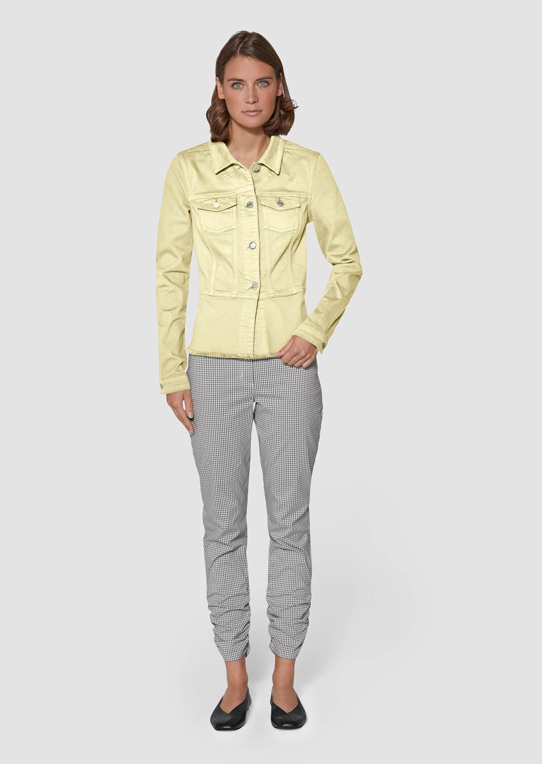 MADELEINE Jeansjacke Jeansjacke mit Schößchen günstig online kaufen