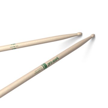 Promark Sticks Drumsticks (TXR2BW Sticks Natural American Hickory, Wood Tip), TXR2BW Sticks Natural American Hickory, Wood Tip - Drumsticks