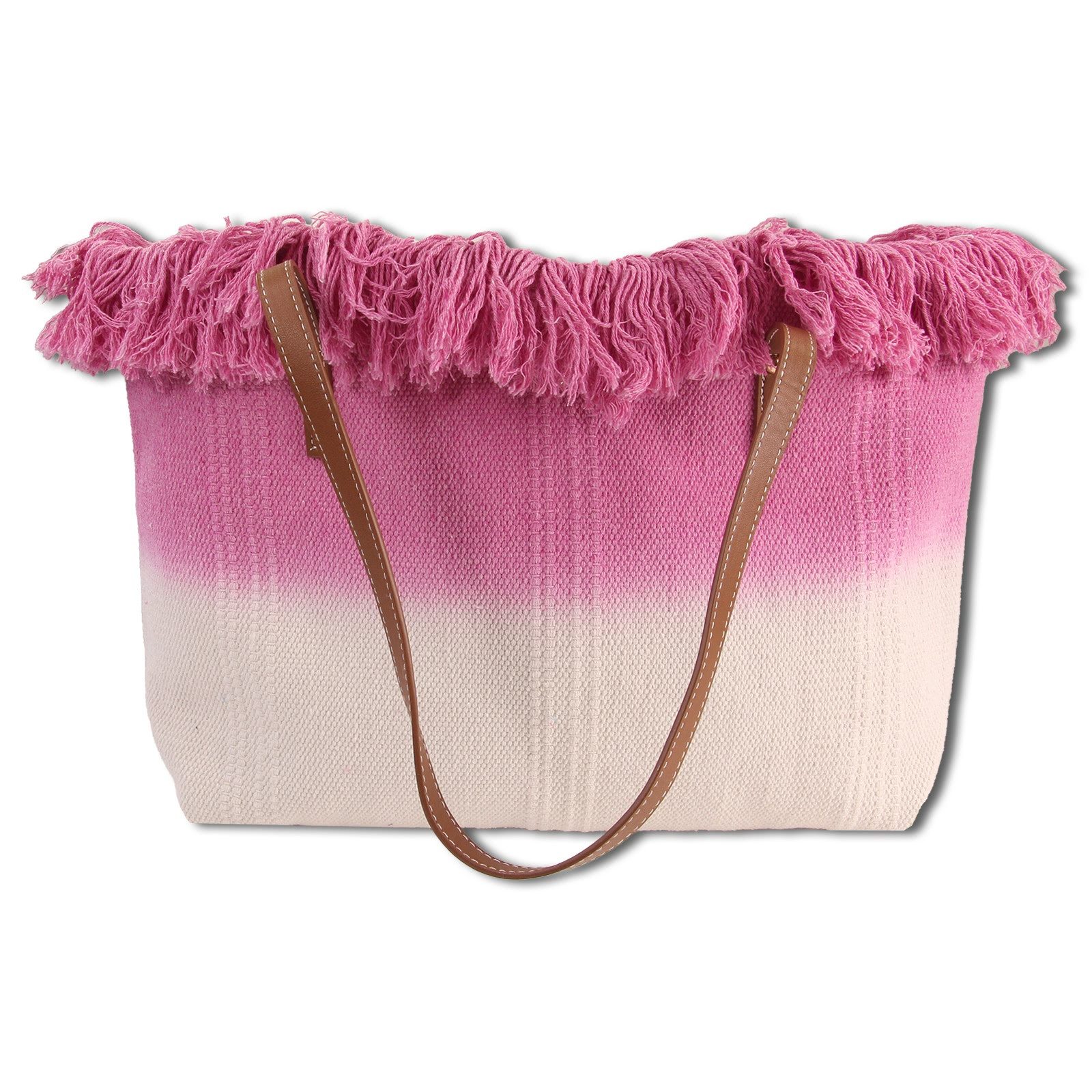 Robin Ruth Schultertasche Robin Ruth Schultertasche Baumwolle rosa (Schultertasche), Schultertasche Baumwolle, rosa, natur ca. 24cm hoch