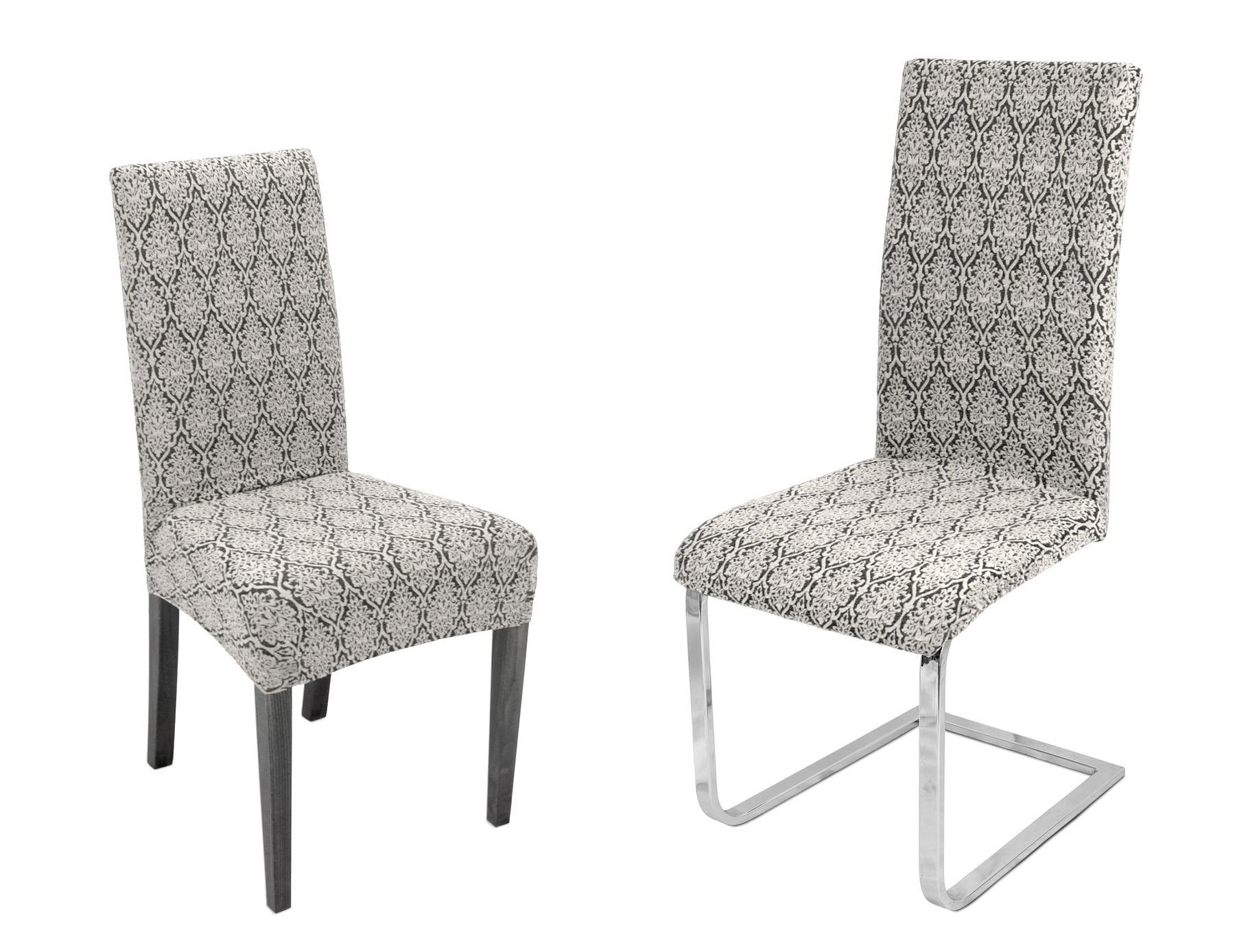 Beautex Stuhlhusse Barock Stuhlhusse, elastische Stretch Husse Bi-Elastic Überwurf