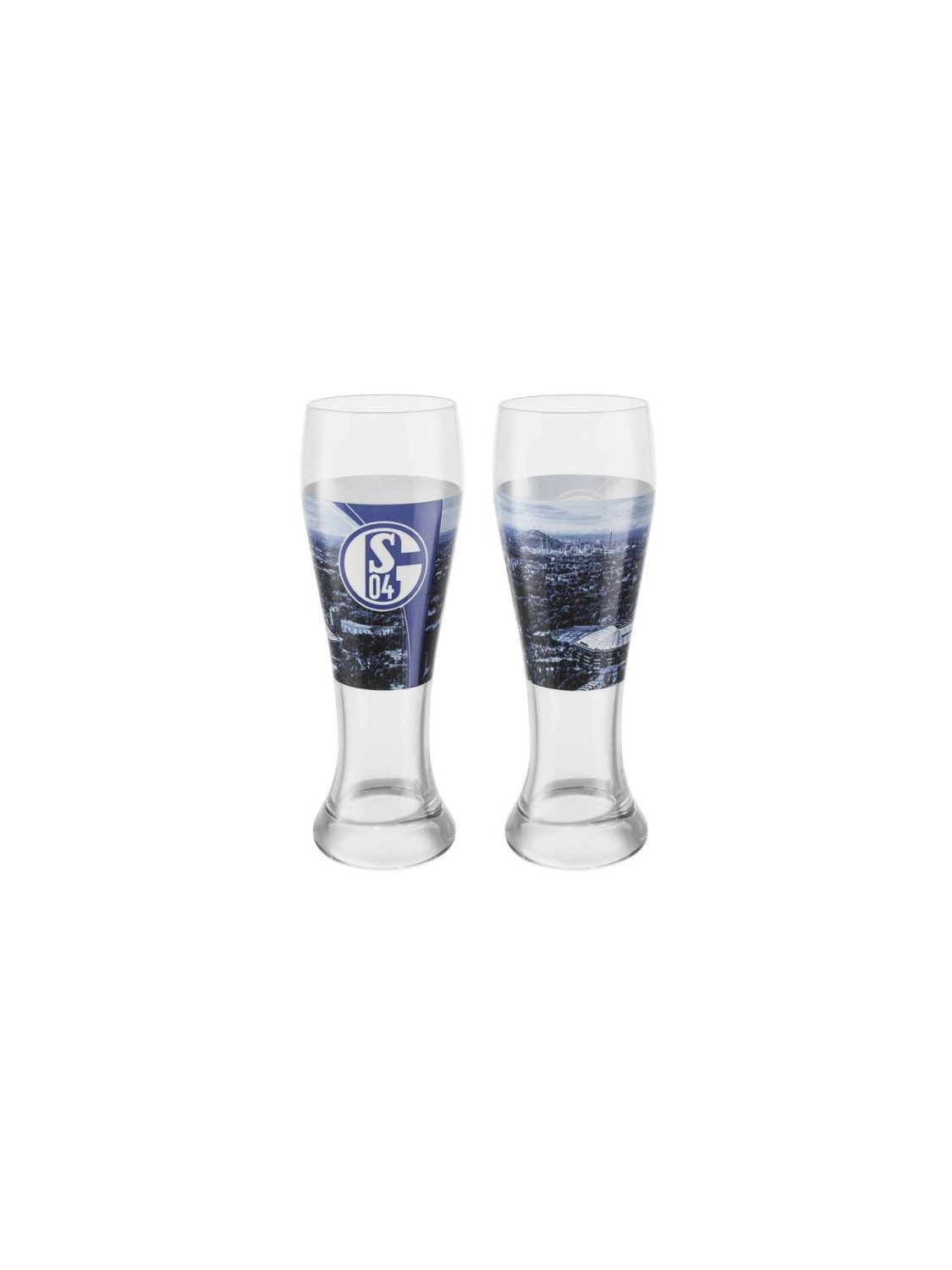 FC Schalke 04 Glas FC Schalke 04 Weizenbierglas 2er-Set