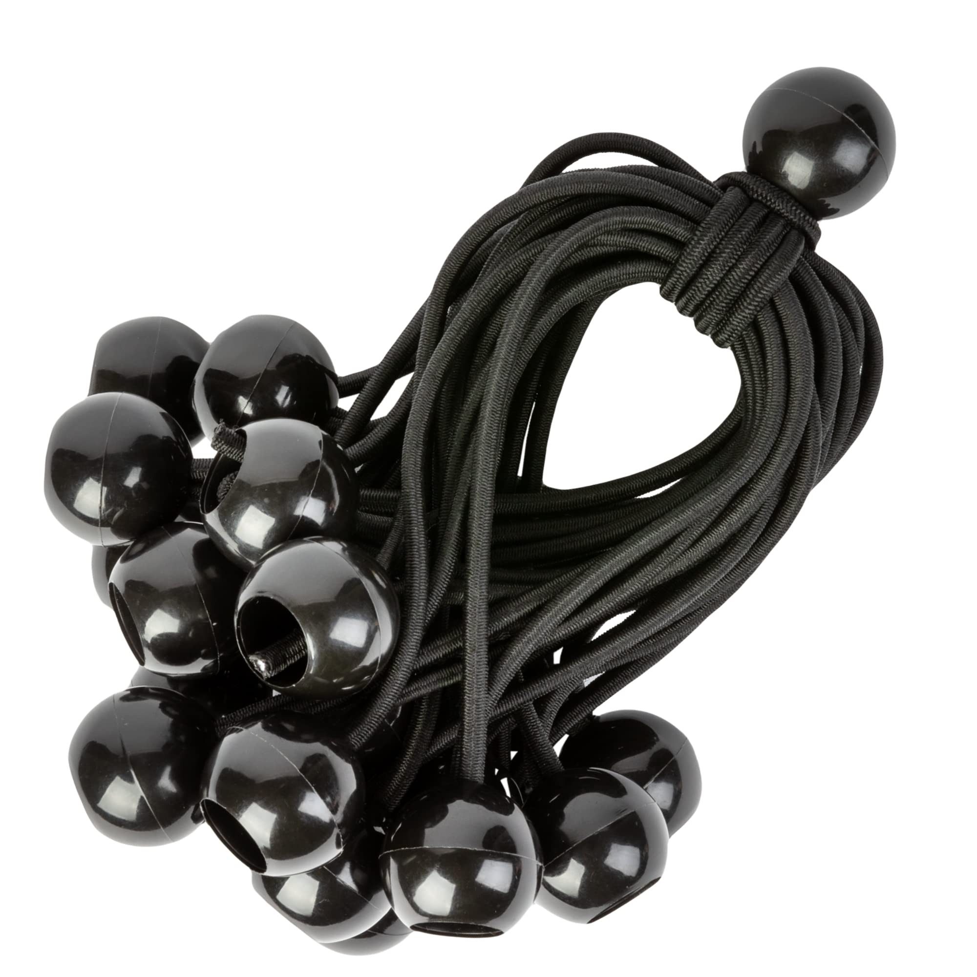 Spanngurt 25 Stück 23cm Gummispanner - Expanderschlingen - Schwarze Spanngummis