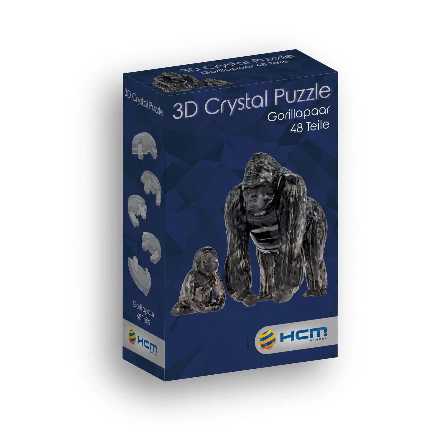 HCM KINZEL Puzzle 3D Crystal Puzzle - Gorillapaar - 48 Teile, 48 Puzzleteil günstig online kaufen