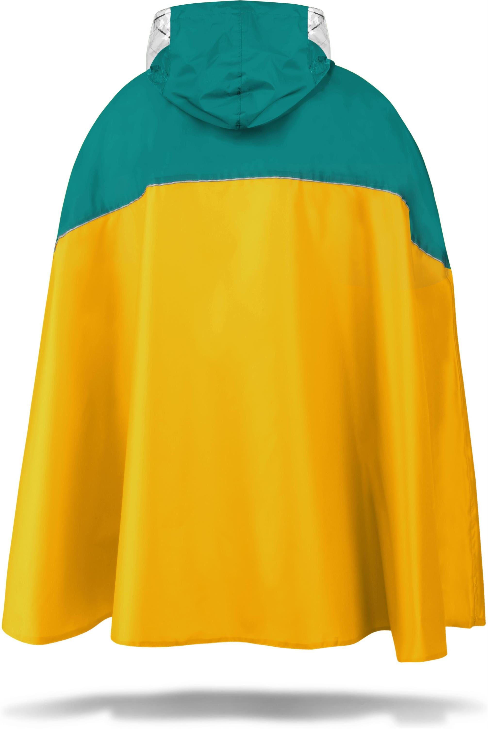 normani Regenponcho Regenponcho Sohra Wasserdichter Fahrradponcho mit Kapuze - Wassersäule: 12.000 mm