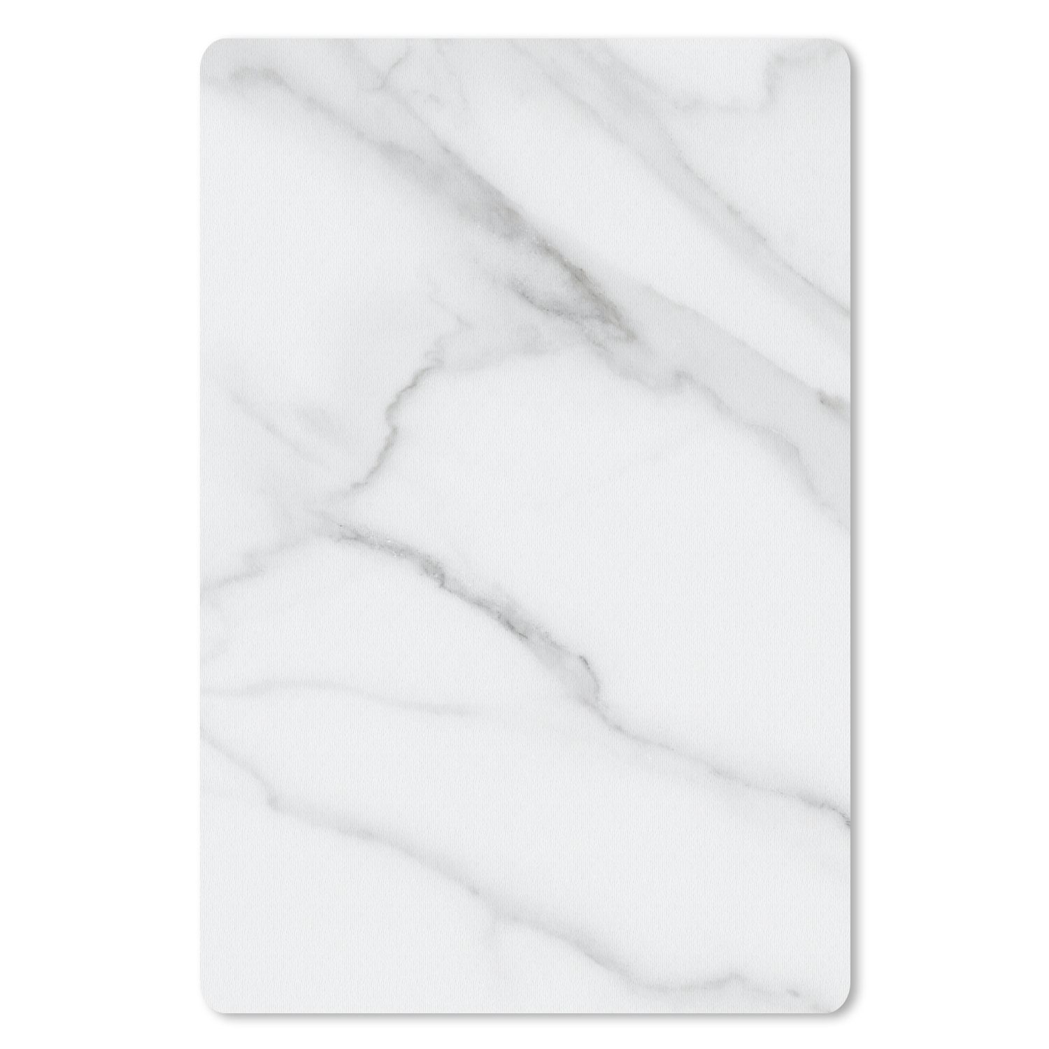 MuchoWow Mauspad Marmor - Strukturiert - Weiß - Grau - Stein - Marmoroptik Pad (1-St), Mousepad Computer Mousepads - Maus Mat - Pad - Mausunterlage