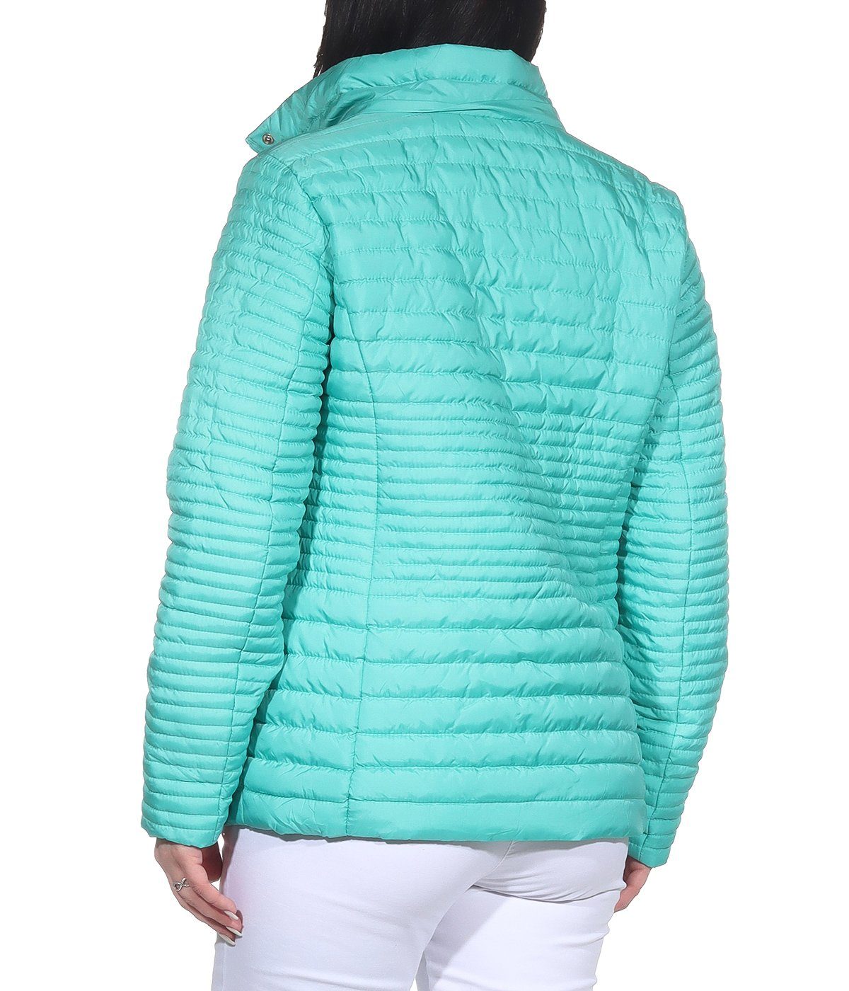 erhältlich, angenehm in leichte Aurela Damenmode auch Outdoor großen Übegrangsjacke Mint leichte Damen Größen Sommerjacke Steppjacke Jacke