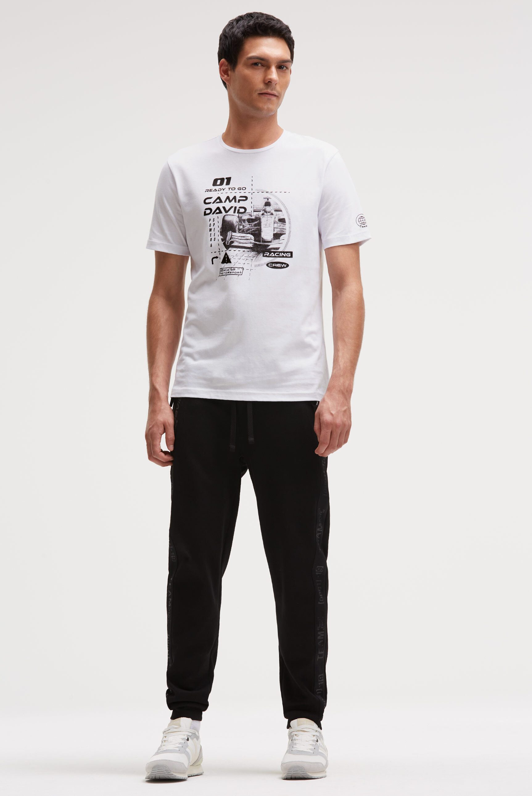 CAMP DAVID Rundhalsshirt aus Baumwolle