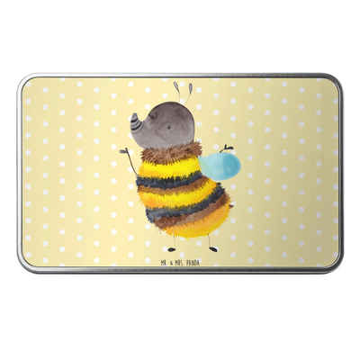 Mr. & Mrs. Panda Dose Hummel flauschig - Gelb Pastell - Geschenk, Gute Laune, Aufbewahrungs (1 St), Stilvolles Design