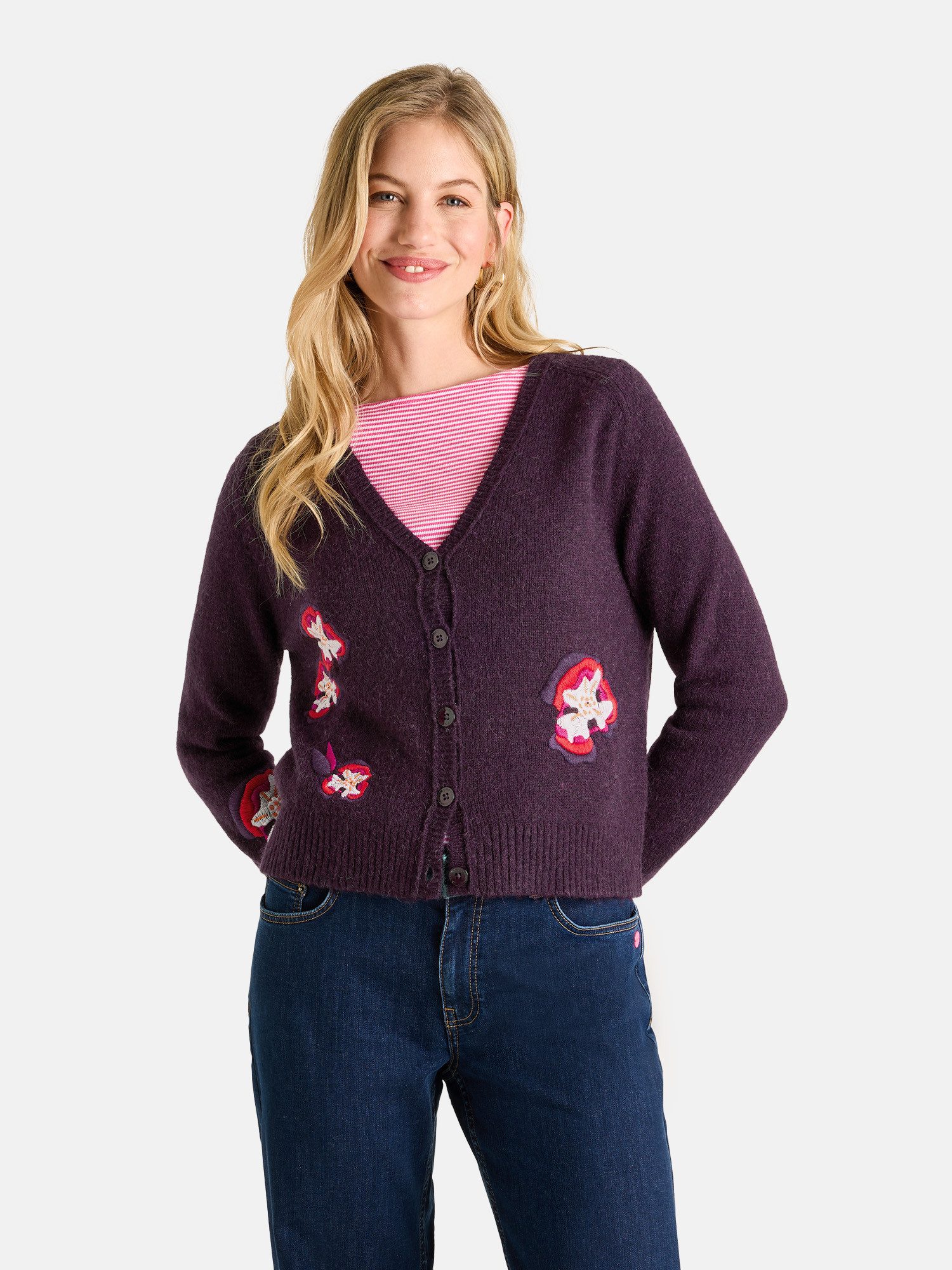 Lieblingsstück Strickjacke SkiraL 50% Acryl, 28% Nylon, 14% Wolle, 8% Alpaka