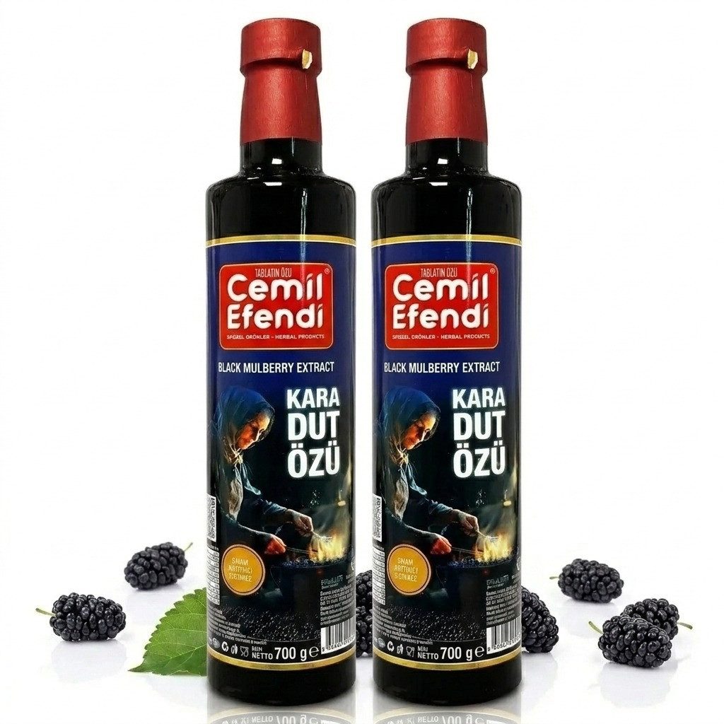 Tabiatin Özü Cemil Efendi Getränke-Sirup Schwarzer Maulbeerextrakt 700 g – traditionell hergestellt