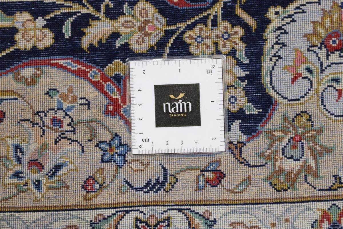 Orientteppich Isfahan 137x230 Höhe: rechteckig, Nain Seidenkette Orientteppich, 8 mm Handgeknüpfter Trading,