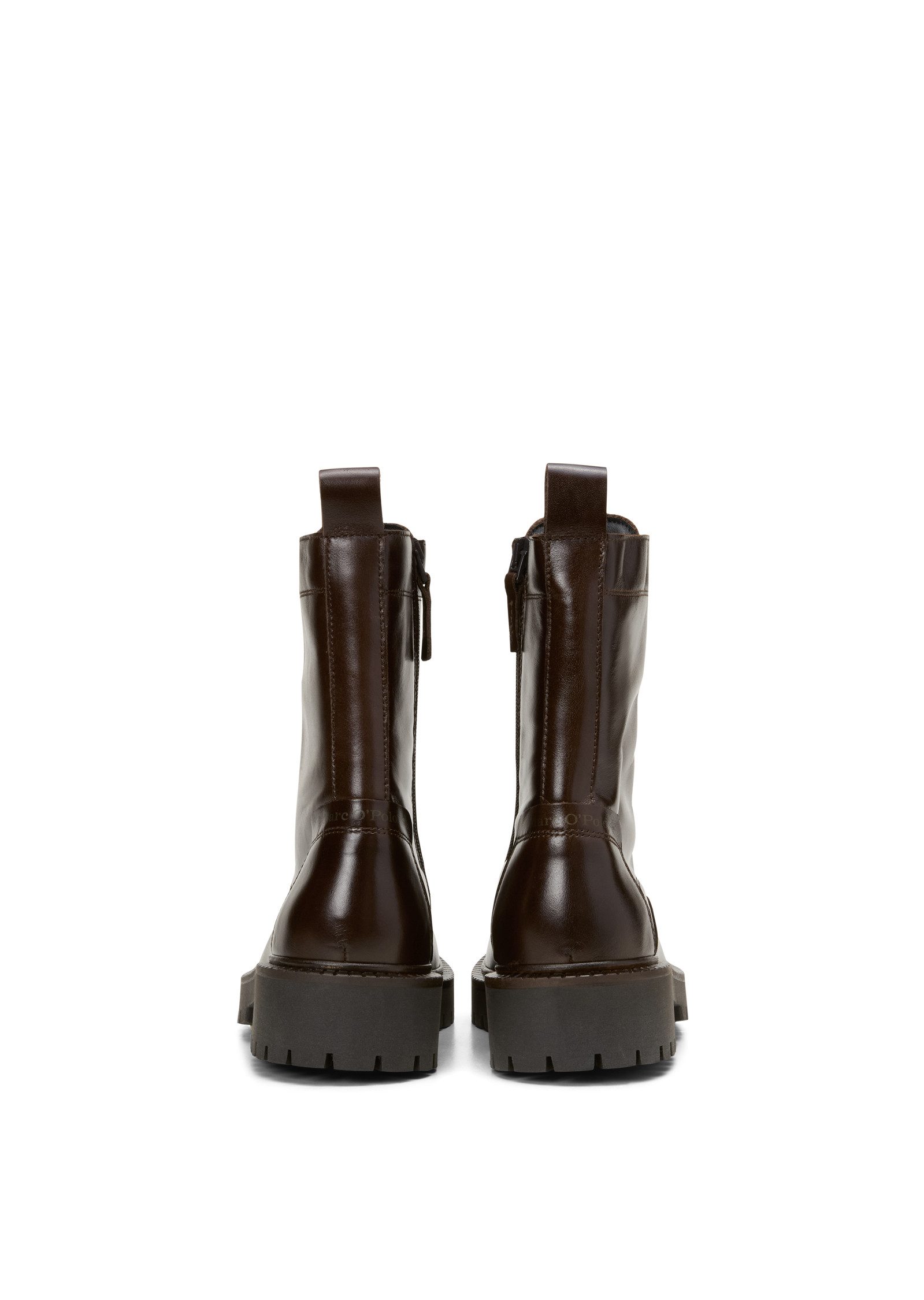 Marc O'Polo PHIA Schnürstiefelette Schnürboots, Blockabsatz, mit Anziehlasc günstig online kaufen