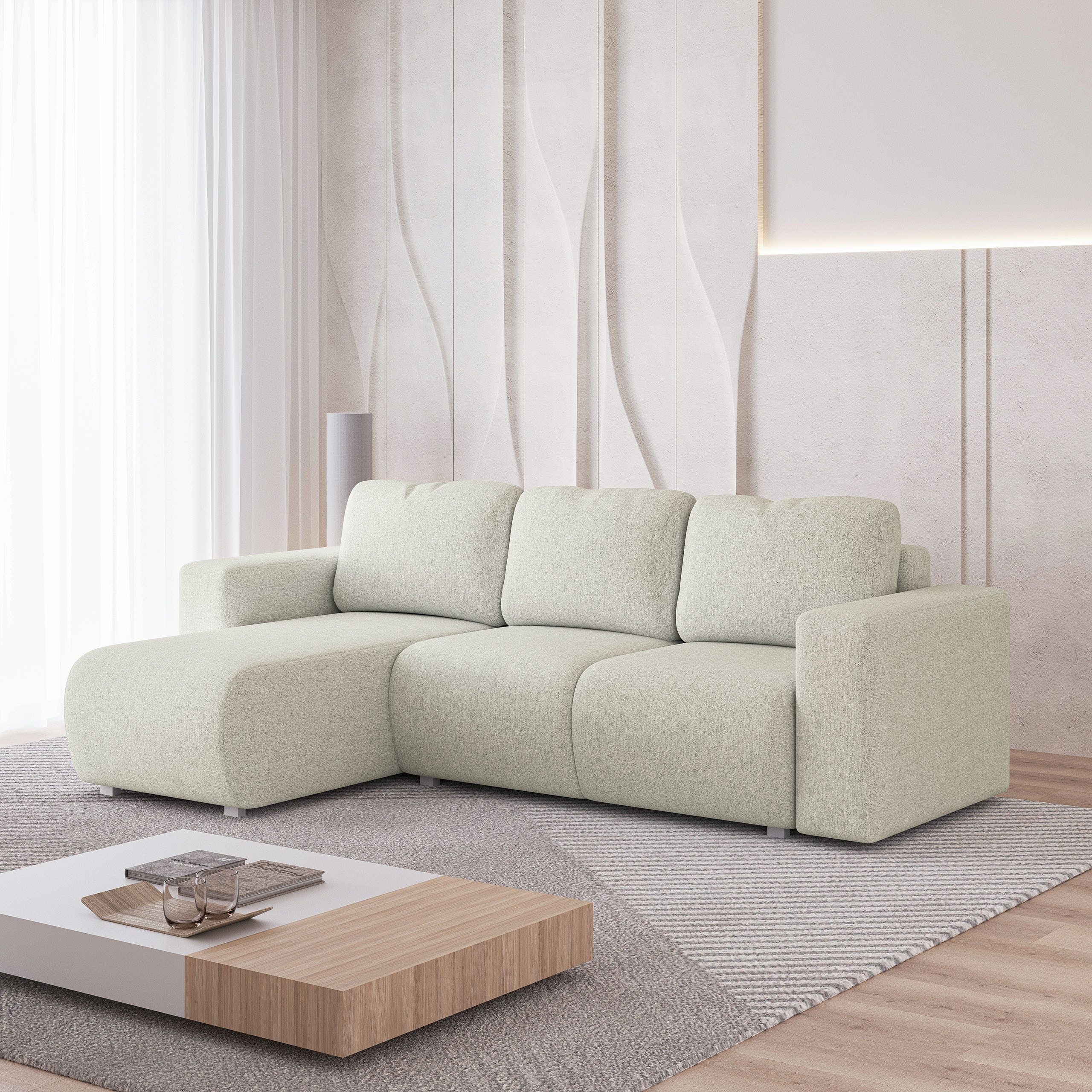 Masseno Ecksofa RINOVA mit Schlaffunktion L-Form, günstig online kaufen