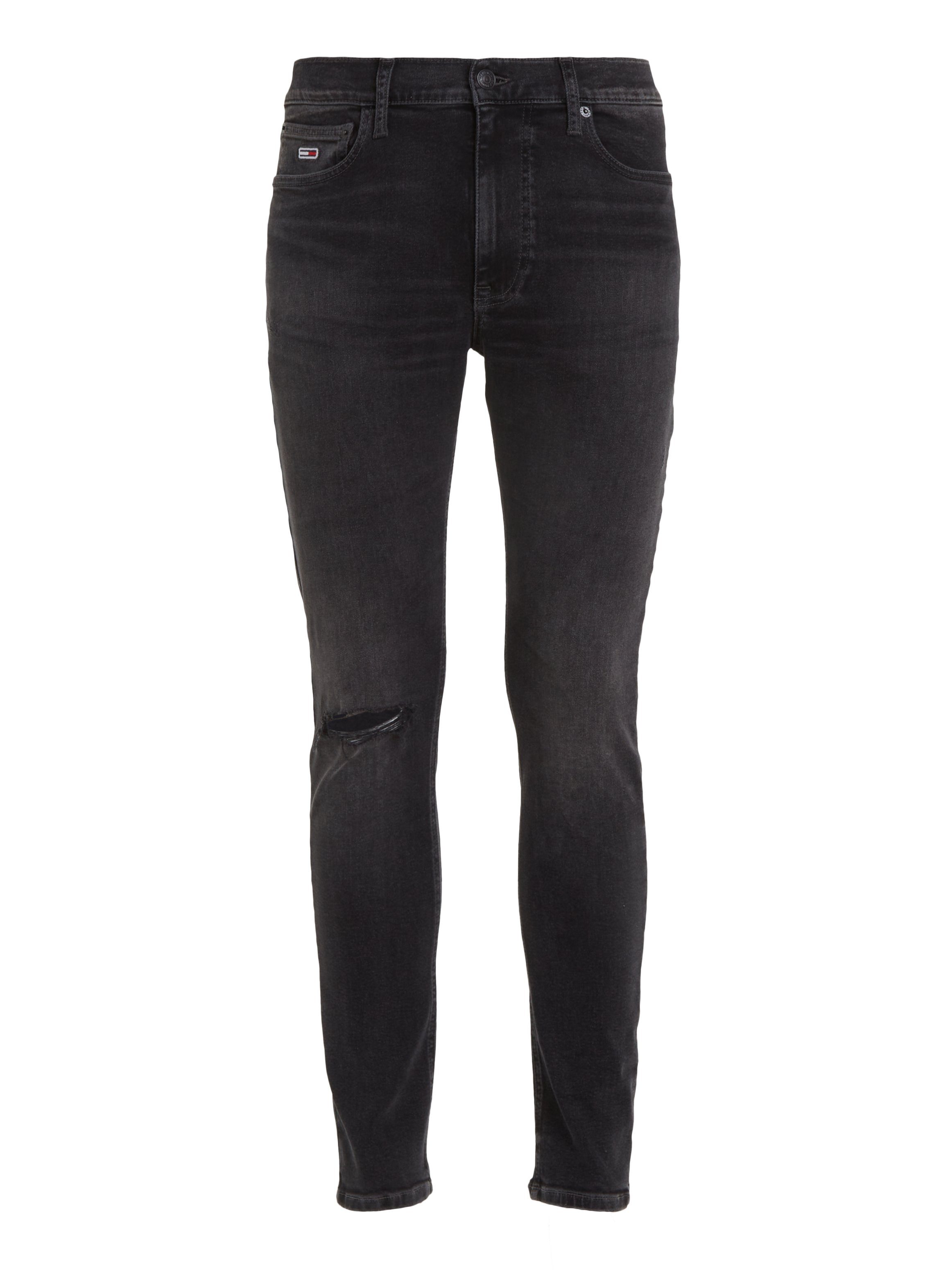SIMON SKNY Denim im Tommy Black 5-Pocket-Style Jeans Skinny-fit-Jeans