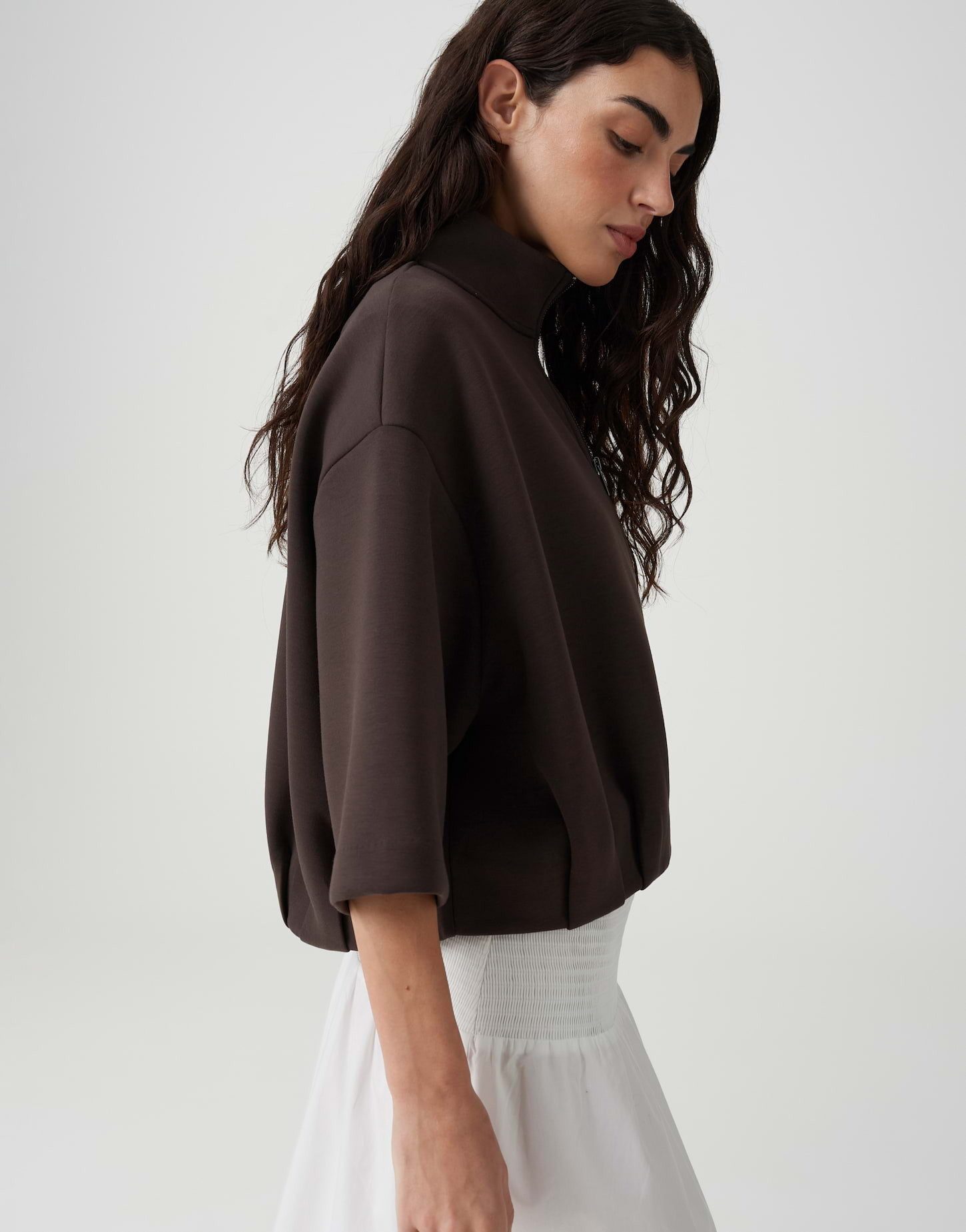 OPUS Sweatjacke aus Scuba mit O-Form Fixierte Falten für moderne Struktur – Bild 5 von 5