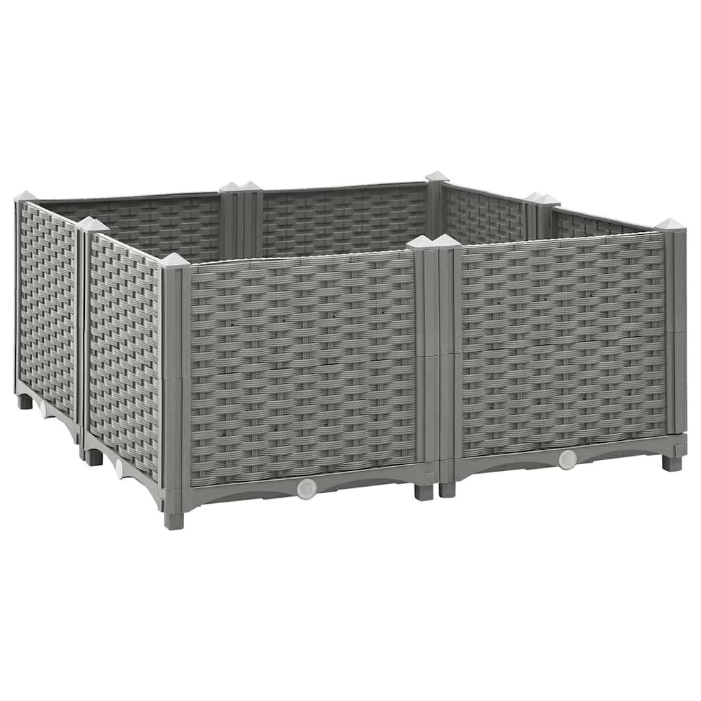 vidaXL Hochbeet Hochbeet 80x80x38 cm Polypropylen (1 St)