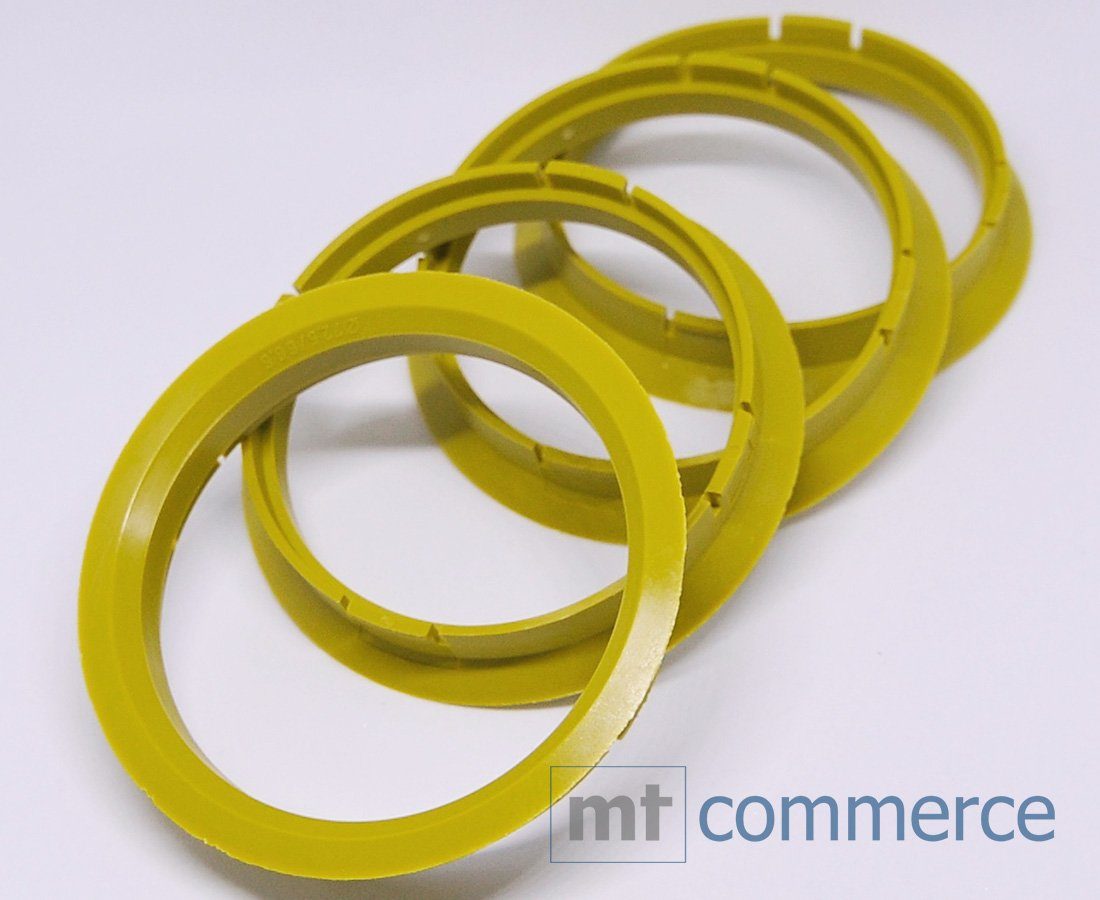 x Zentrierringe Ringe 4X in mm gelb Made RKC 66,6 72,5 Felgen Reifenstift Maße: Germany,