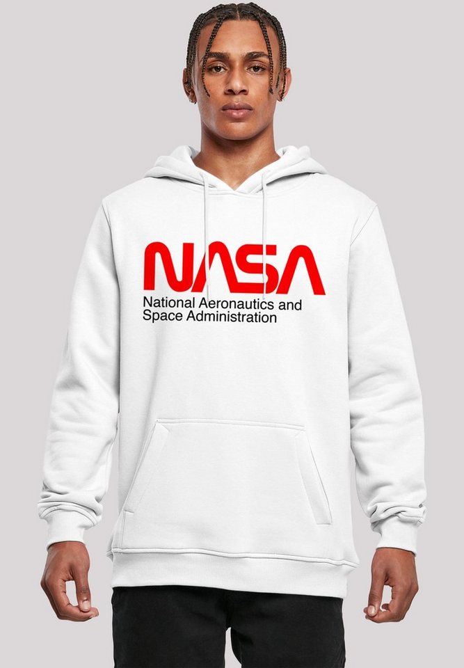 F4NT4STIC Sweatshirt NASA Aeronautics And Space Herren,Premium Merch ,Slim-Fit,Kapuzenpullover,Bedruckt, Das Model ist 180 cm groß und trägt  Größe XL