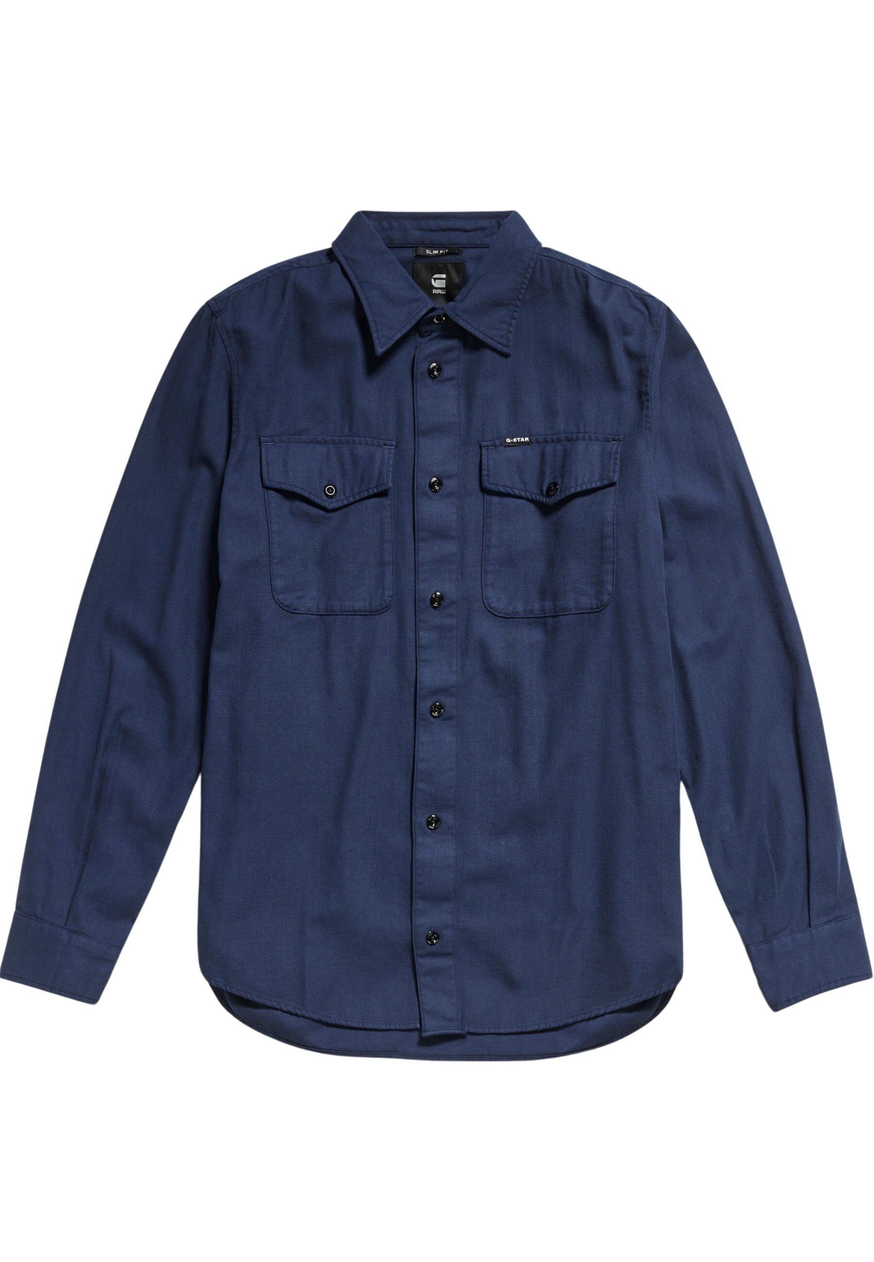 G-STAR Langarmhemd Hemd Marine Slim Shirt (1-tlg)