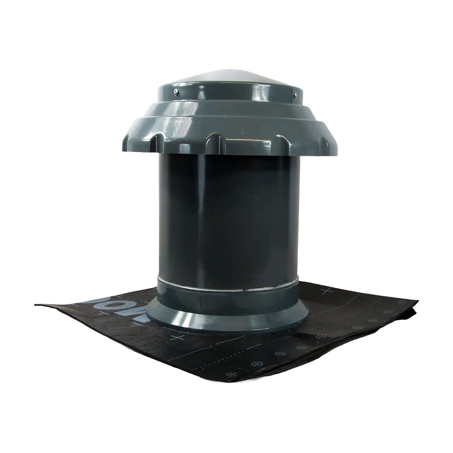 FLECK Dachdurchführung 4 in 1 Flachdachlüfter MAX Flansch aus Bitumen, Bitumen