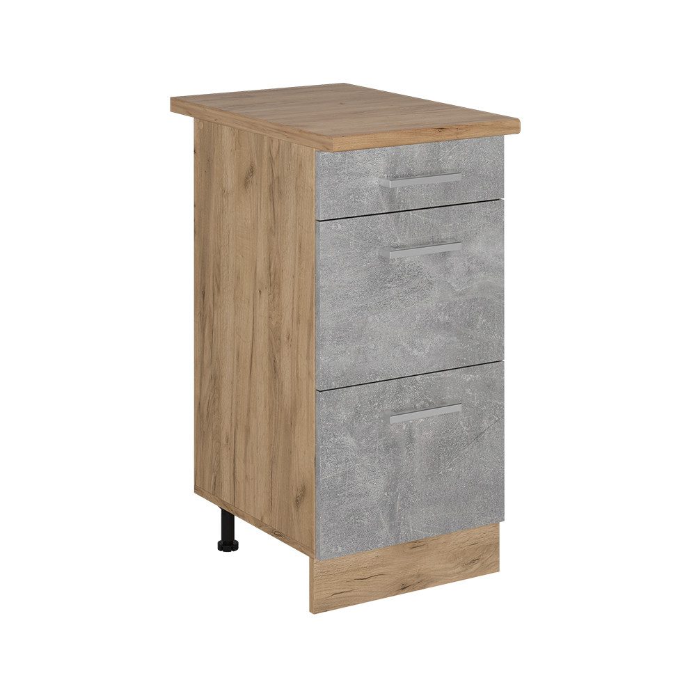 Vicco Unterschrank R-Line, Beton/Goldkraft Eiche, 40 günstig online kaufen