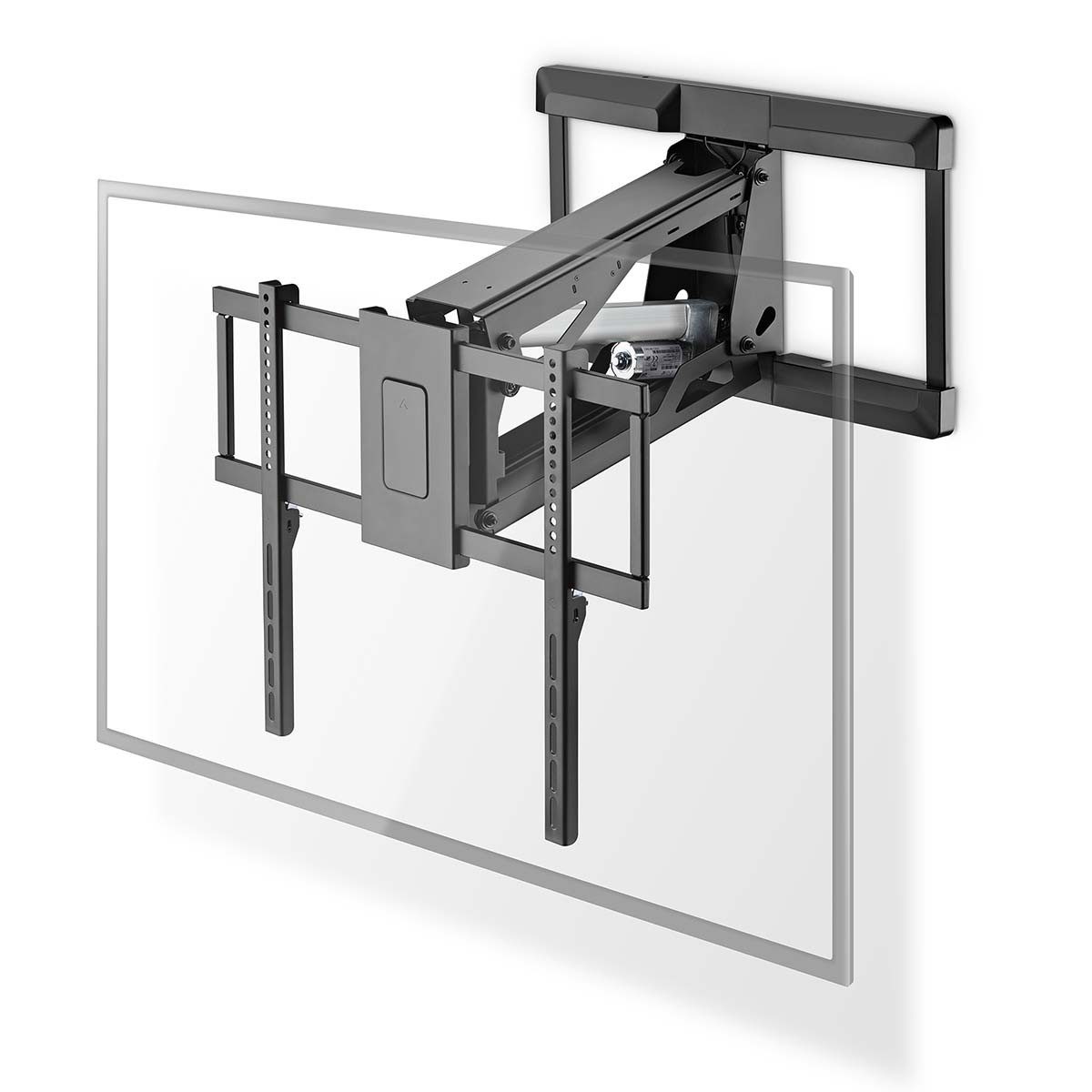Nedis TV-Wandhalterung TVWM5880BK, (1-tlg., App-Steuerung, Drehfunktion, Höhenverstellung für flexible TV-Montage)