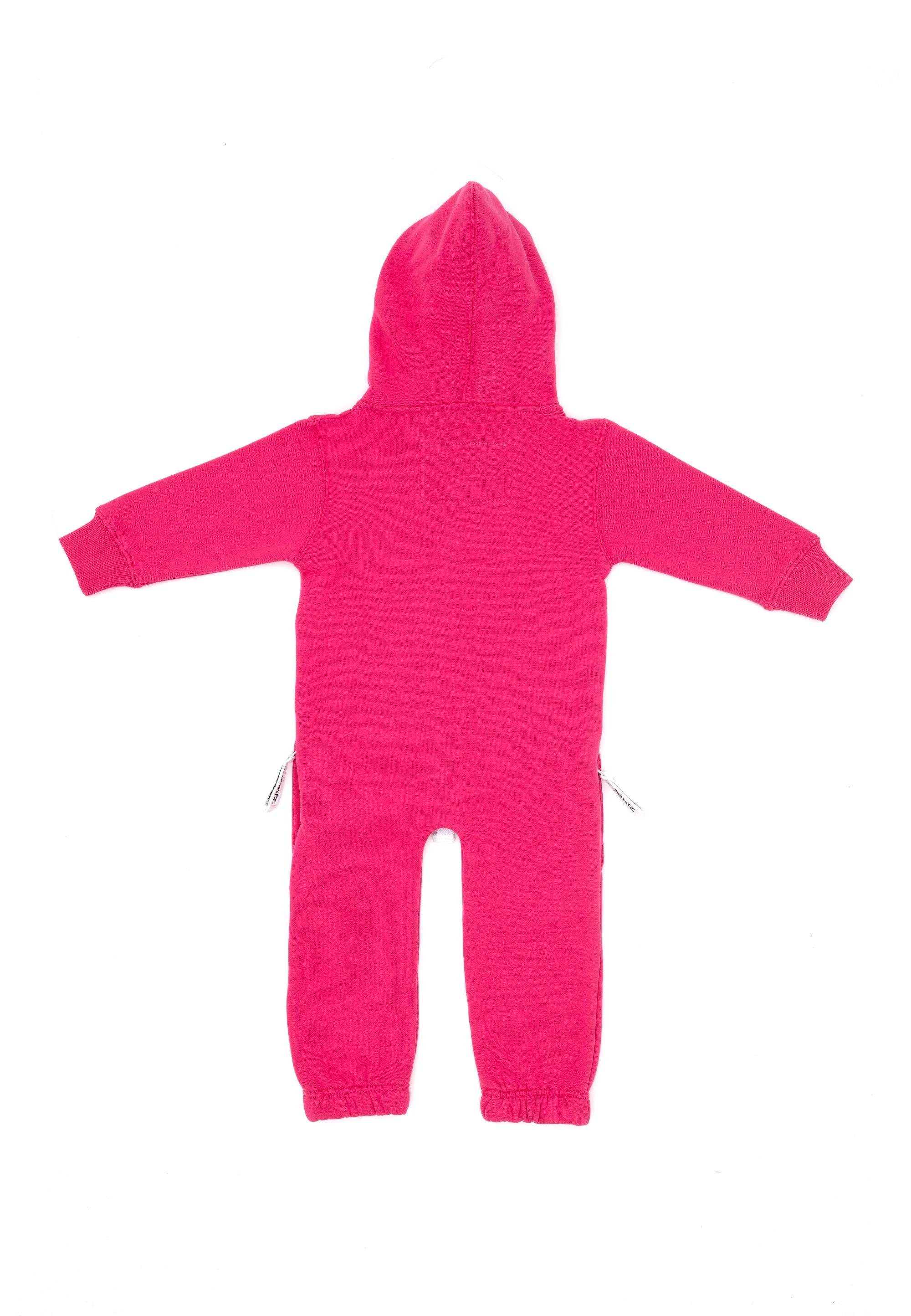 Moniz Jumpsuit kuschelig weichem pink-weiß aus Material