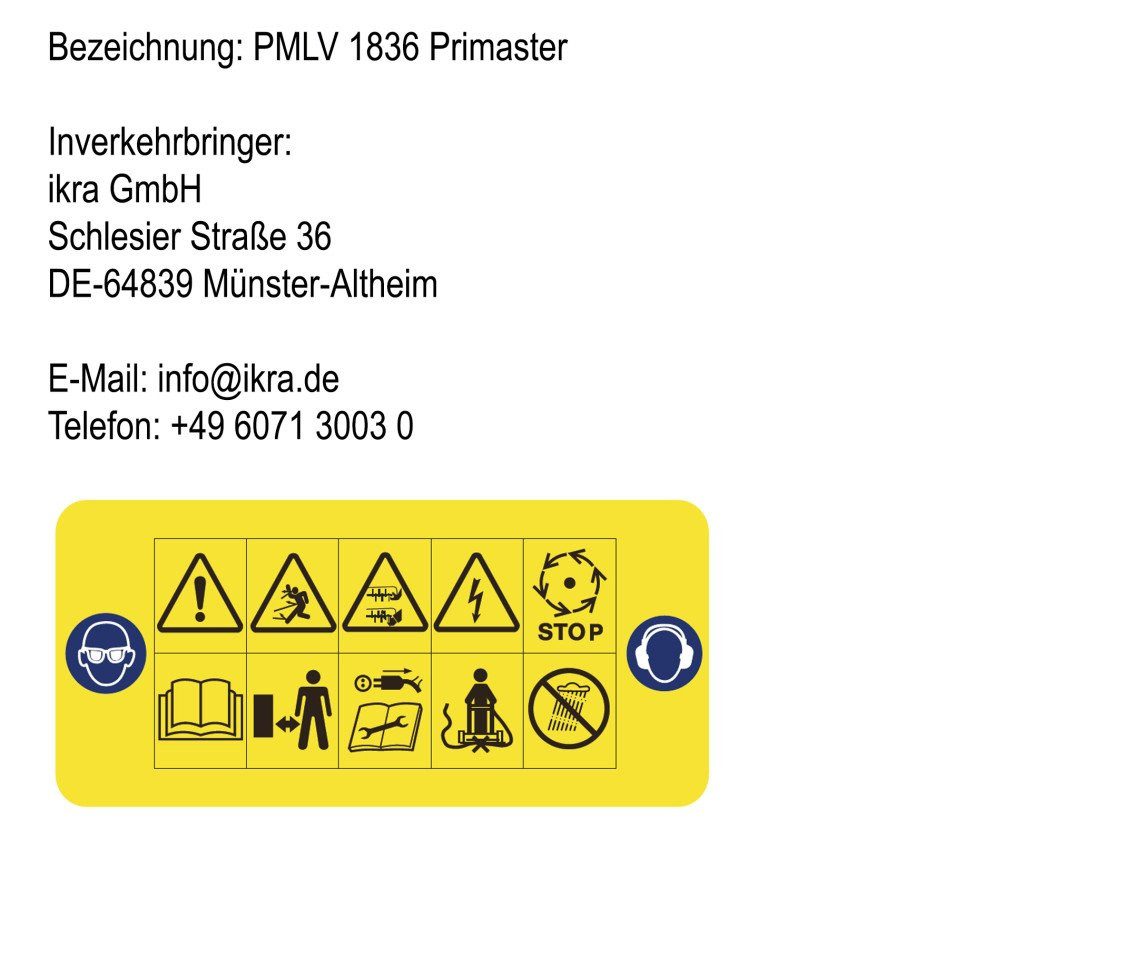 Primaster Akku-Vertikutierer Primaster Elektro-Vertikutierer/Lüfter PMLV 1836