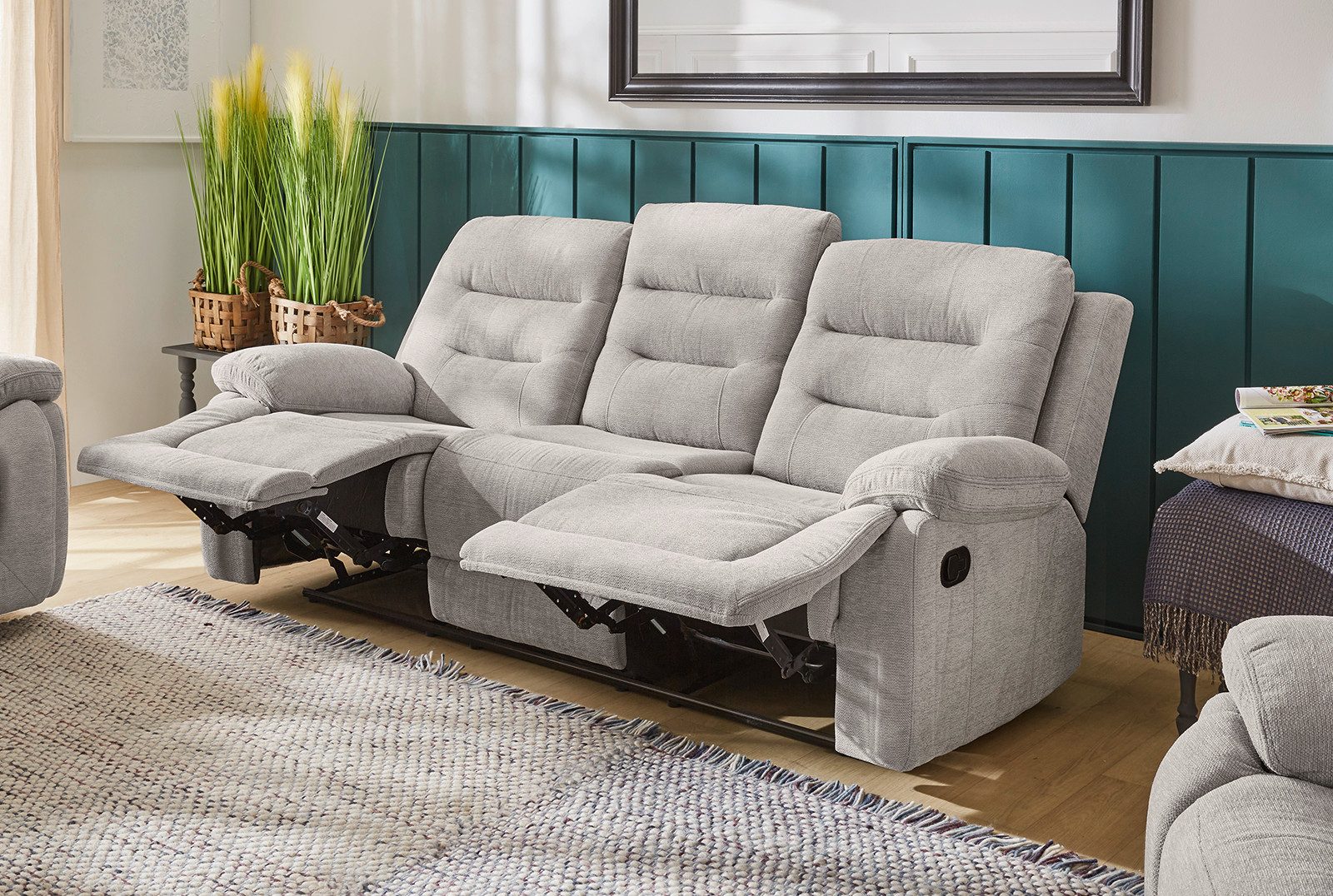 Jockenhöfer Gruppe 3-Sitzer Sylt, B: 220 cm, mit Relaxfunktion und Liegefunktion, Federkern-Polsterung – Bild 3 von 5