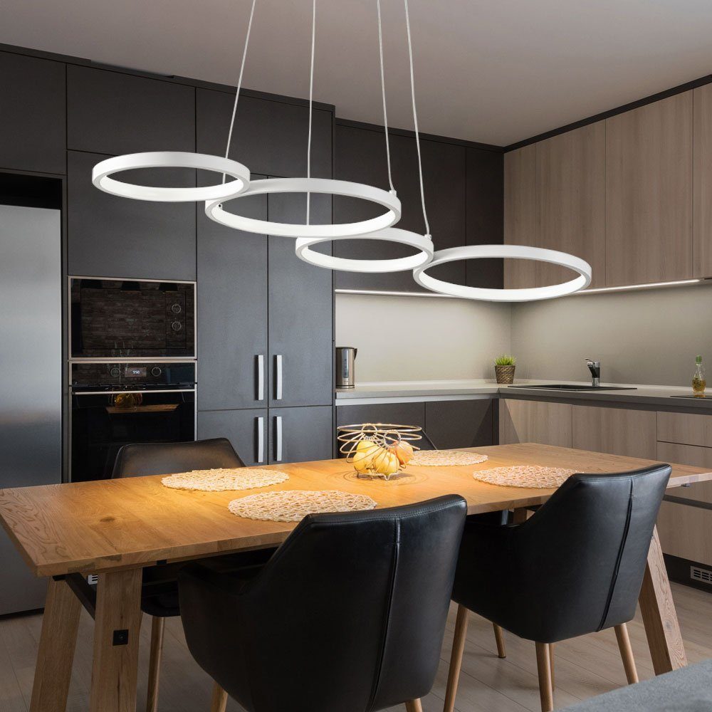 WOFI LED Pendelleuchte, Leuchtmittel Modern Pendelleuchte Lampen Wohnzimmer inklusive, Warmweiß, Esstischlampe