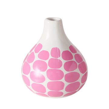 BOLTZE Dekovase 3er-Set Vasen Bliss in Rosa mit Punktemuster – Handbemalte Keramik (3 St)