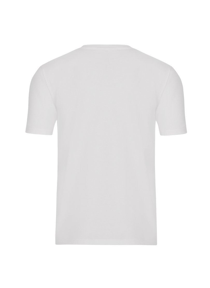 Trigema T-Shirt TRIGEMA T-Shirt in weiss Piqué-Qualität