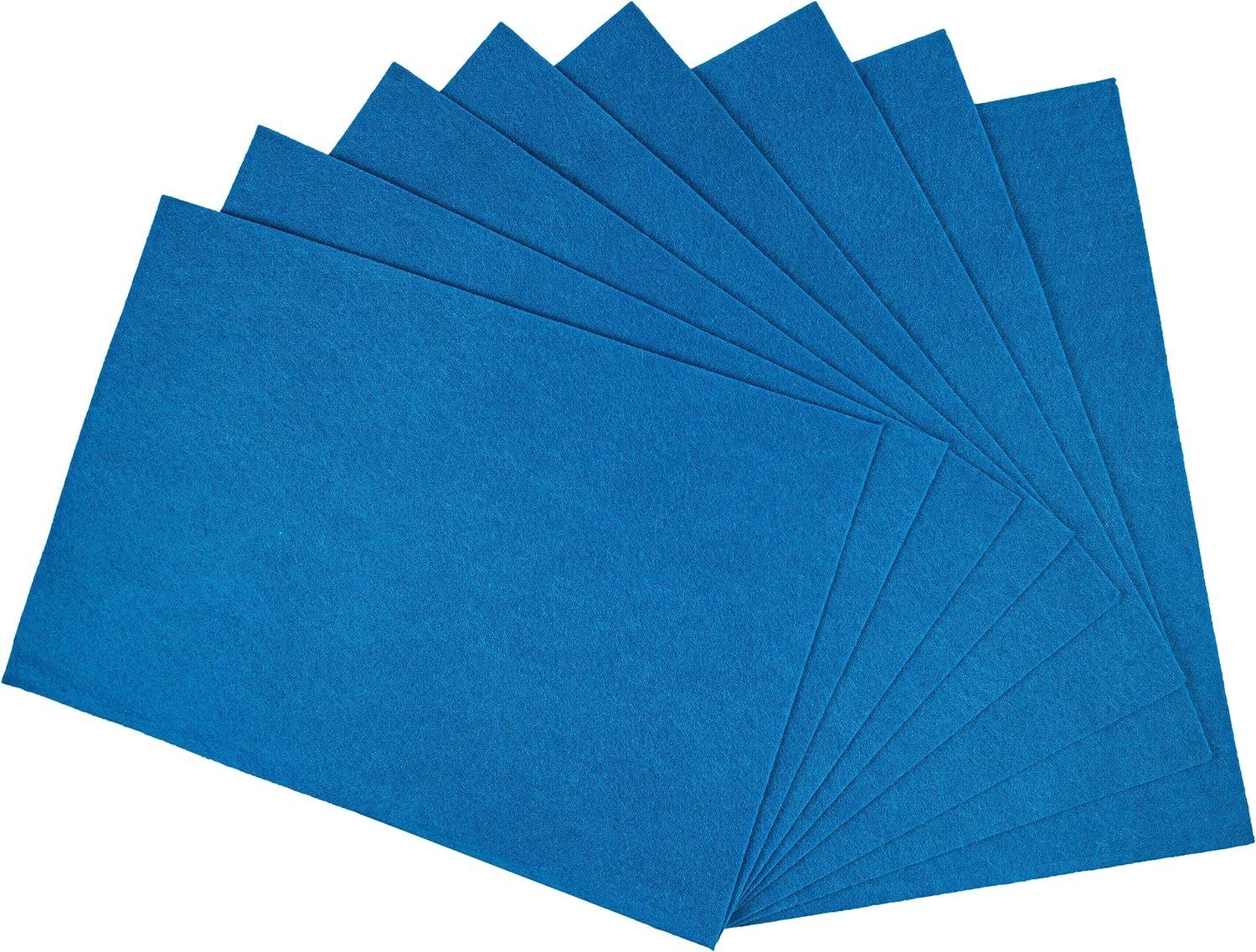 Bastelkartonpapier Interdruk Bastelfilz blau 8 Blatt