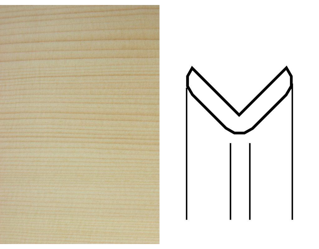 osmo Deckenleiste Wand- und Deckenleiste, Fichte astig, farblos endbehandelt, Holz